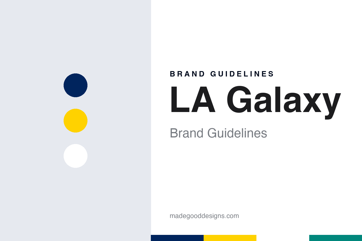 LA Galaxy brand guidelines — abstract colour discs and material texture (original homage; not a LA Galaxy product or logo)