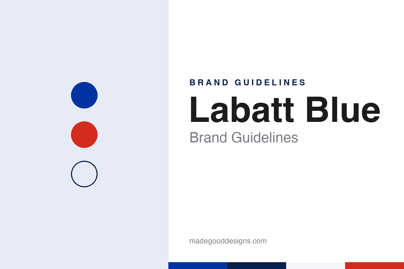Labatt Blue Brand Guidelines: The 1951 Pilsener Named for Its Label