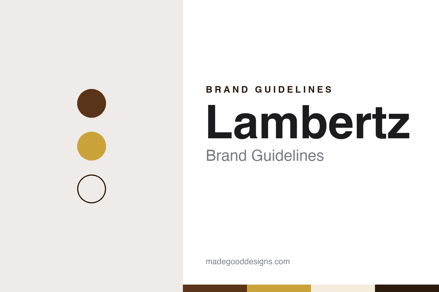 Lambertz brand guidelines — abstract colour discs and material texture (original homage; not a Lambertz product or logo)