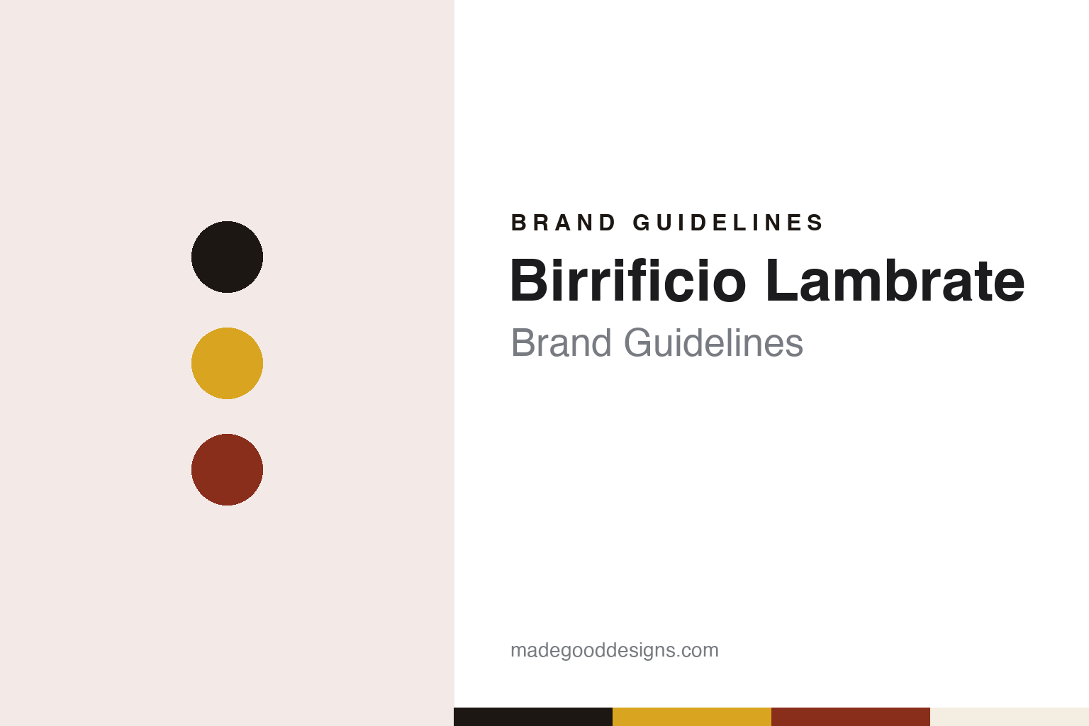 Birrificio Lambrate Brand Guidelines: Milan’s Dialect-Named Brewpub, Pouring Since 1996