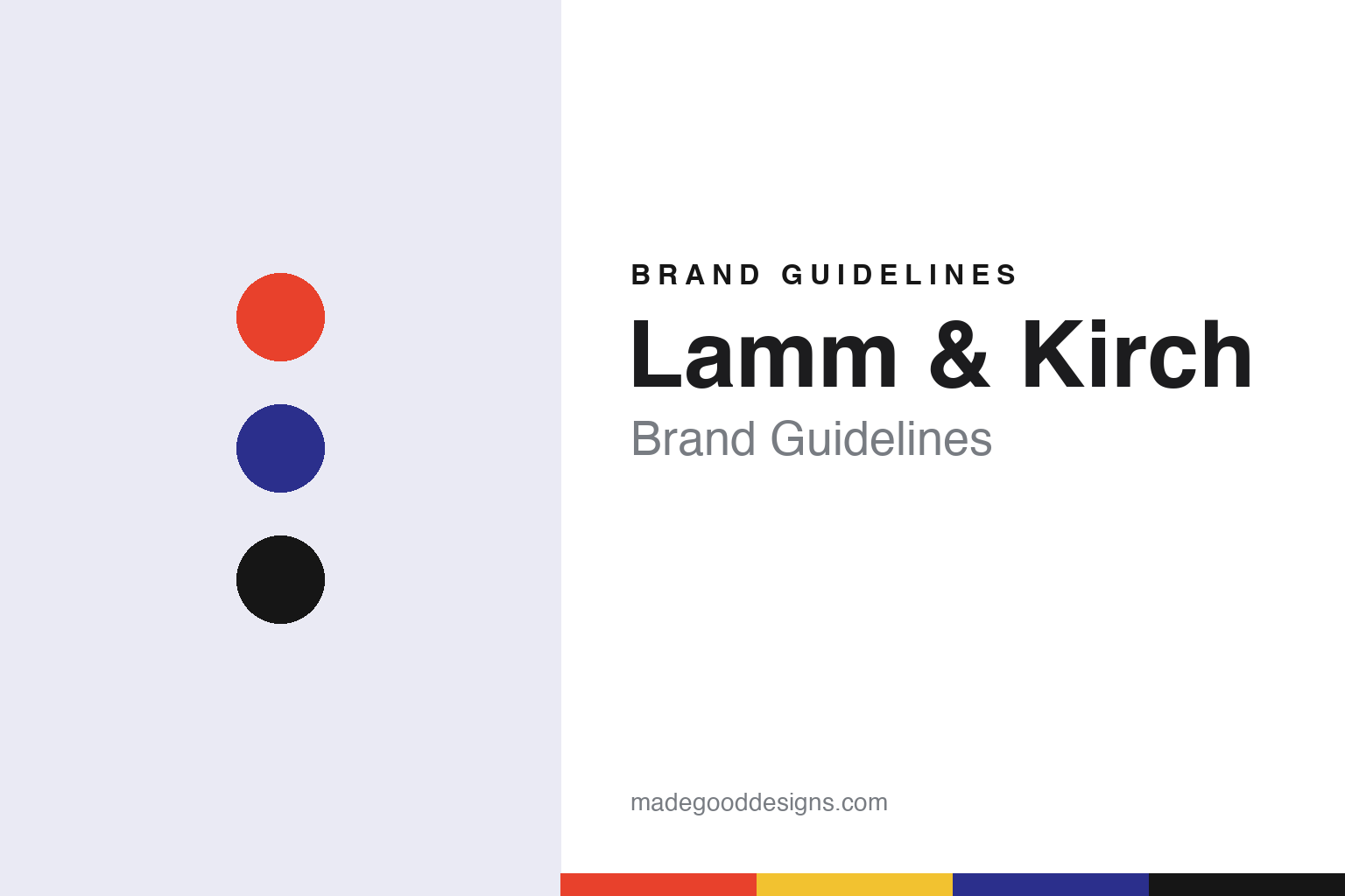 Lamm & Kirch Brand Guidelines: Florian Lamm and Jakob Kirch’s Leipzig and Berlin Studio