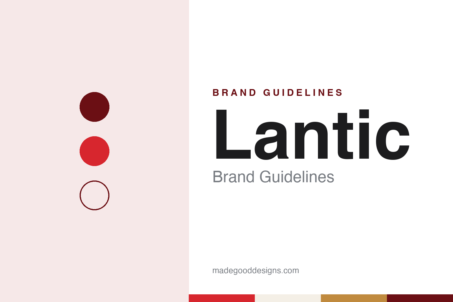 Lantic brand guidelines — abstract colour discs and material texture (original homage; not a Lantic product or logo)