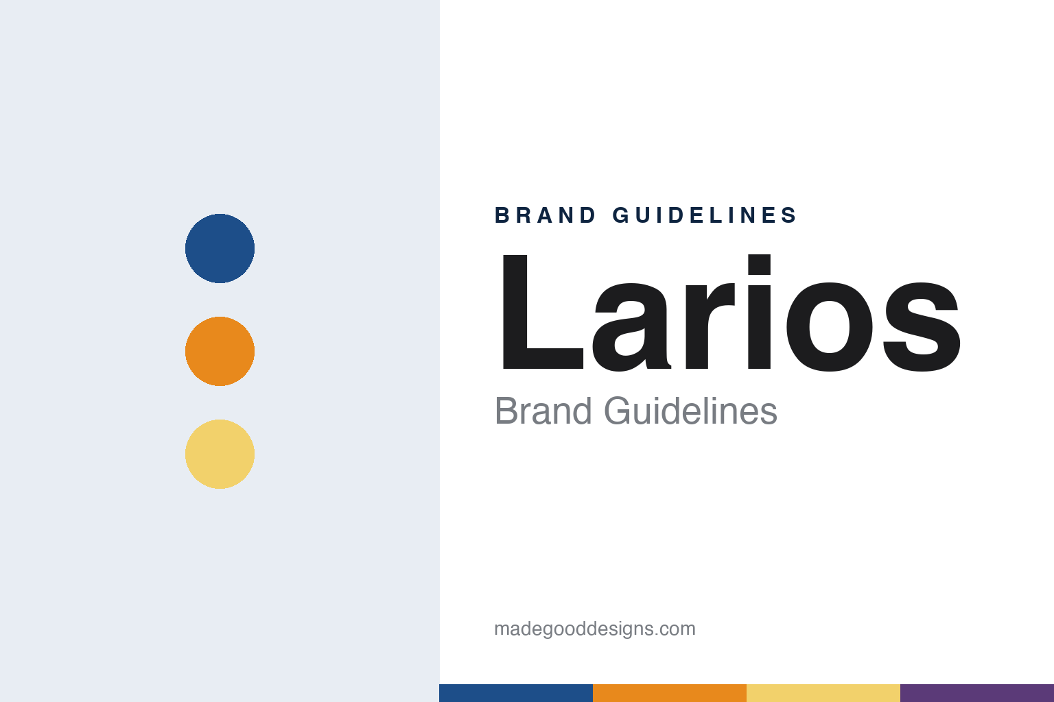 Larios brand guidelines — abstract colour discs and material texture (original homage; not a Larios product or logo)