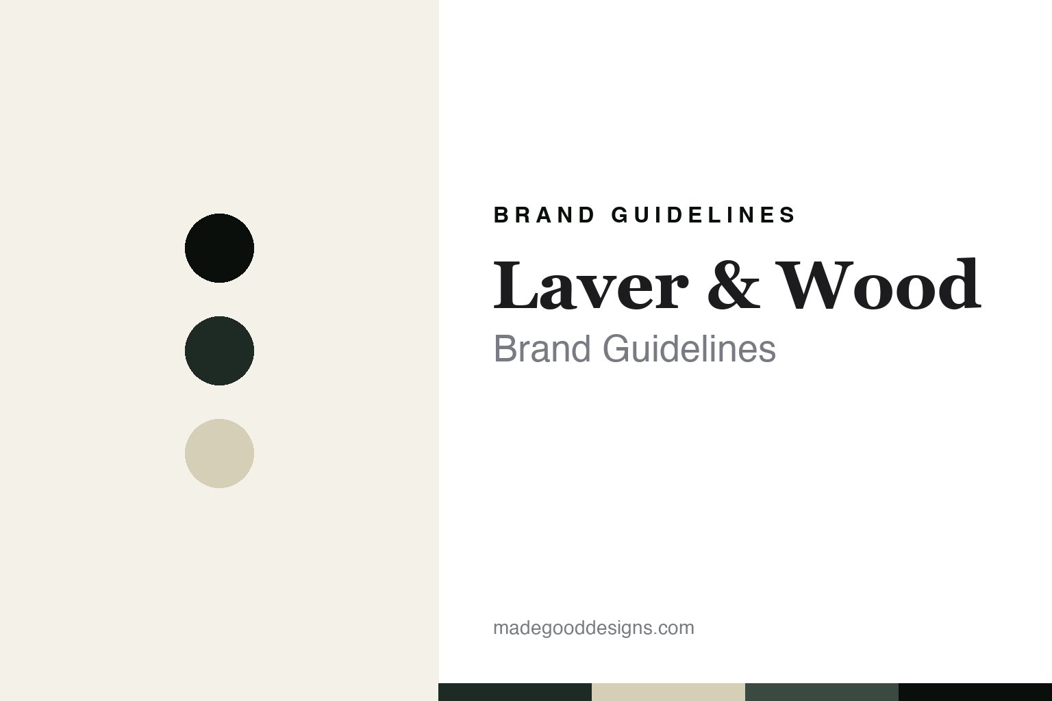 Laver & Wood Brand Guidelines: English Willow, Shaped in Hawke’s Bay