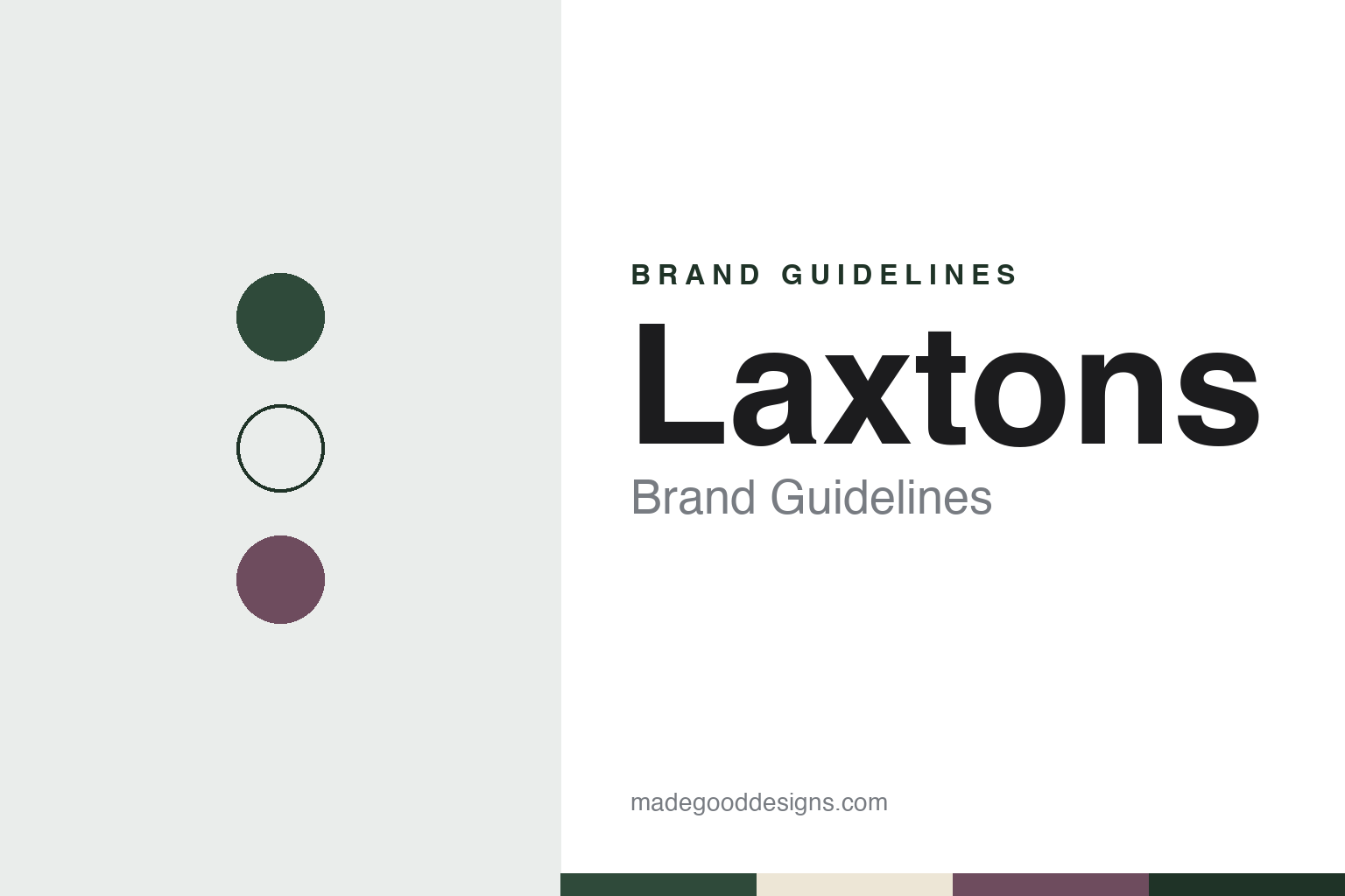Laxtons Brand Guidelines: The Yorkshire Worsted Spinner Founded in 1907