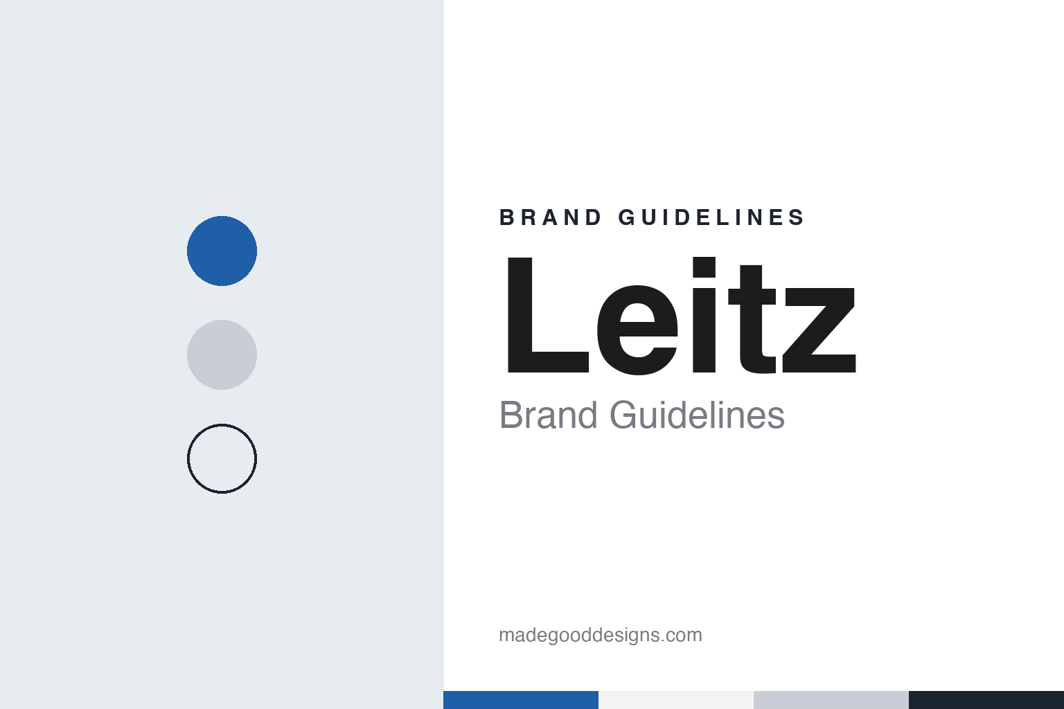 Leitz brand guidelines — abstract colour discs and material texture (original homage; not a Leitz product or logo)