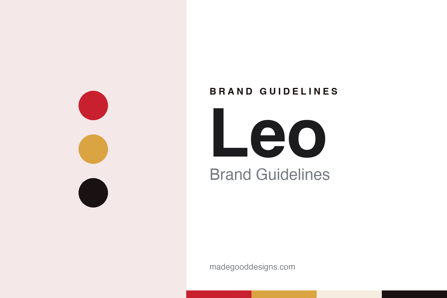 Leo brand guidelines — abstract colour discs and material texture (original homage; not a Leo product or logo)