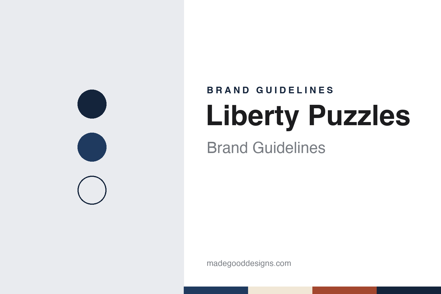 Liberty Puzzles Brand Guidelines: Laser-Cut Wooden Jigsaws Made in Boulder, Colorado