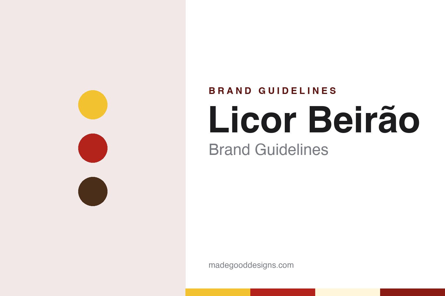 Licor Beirão Brand Guidelines: The Lousã Liqueur Named in 1929 and Built on the Roadside