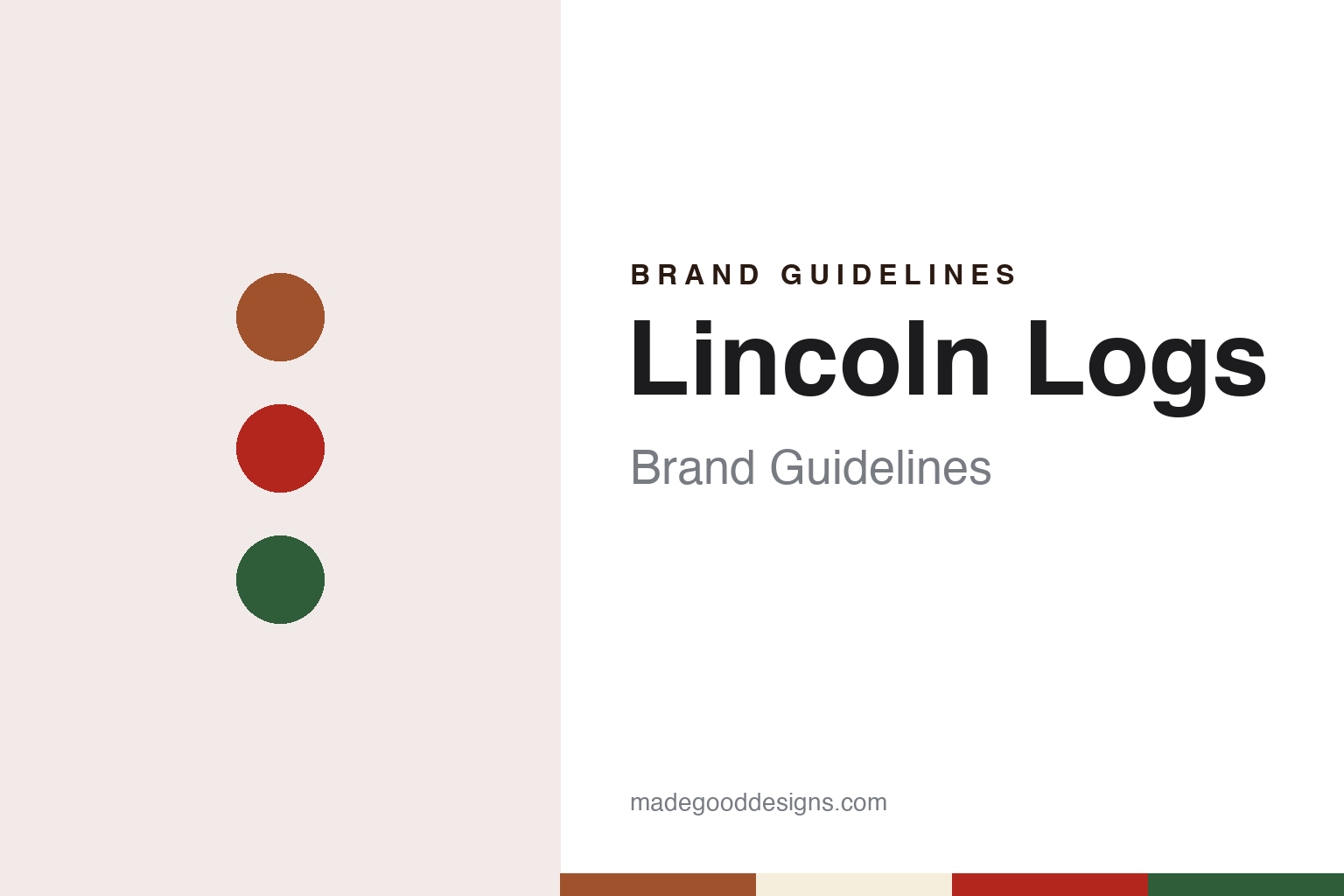 Lincoln Logs Brand Guidelines: John Lloyd Wright’s Notched Log Cabin Toy