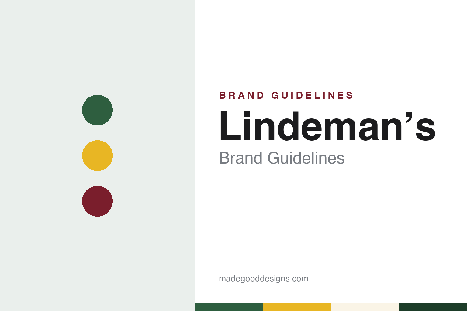 Lindeman’s Brand Guidelines: Dr Henry Lindeman’s Hunter Valley Wine, Founded 1843