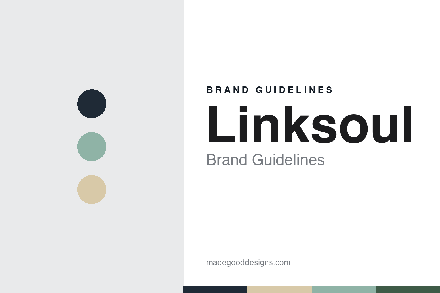 Linksoul brand guidelines — abstract colour discs and material texture (original homage; not a Linksoul product or logo)
