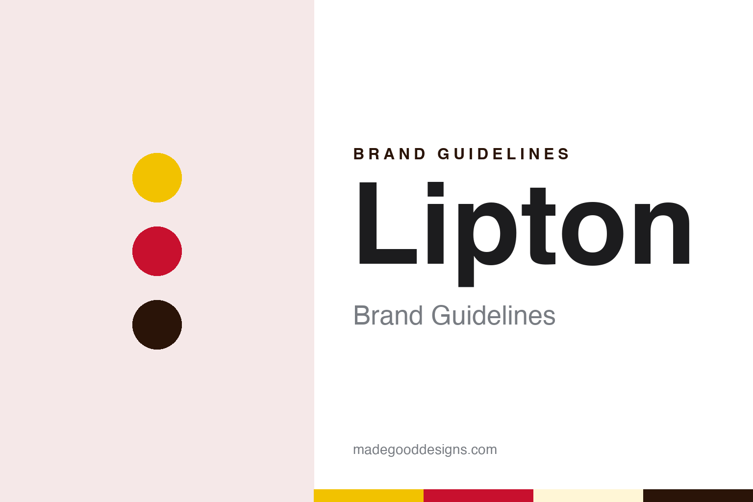 Lipton Brand Guidelines: The Glasgow Grocer’s Yellow Label Tea, Now Split Between Two Owners