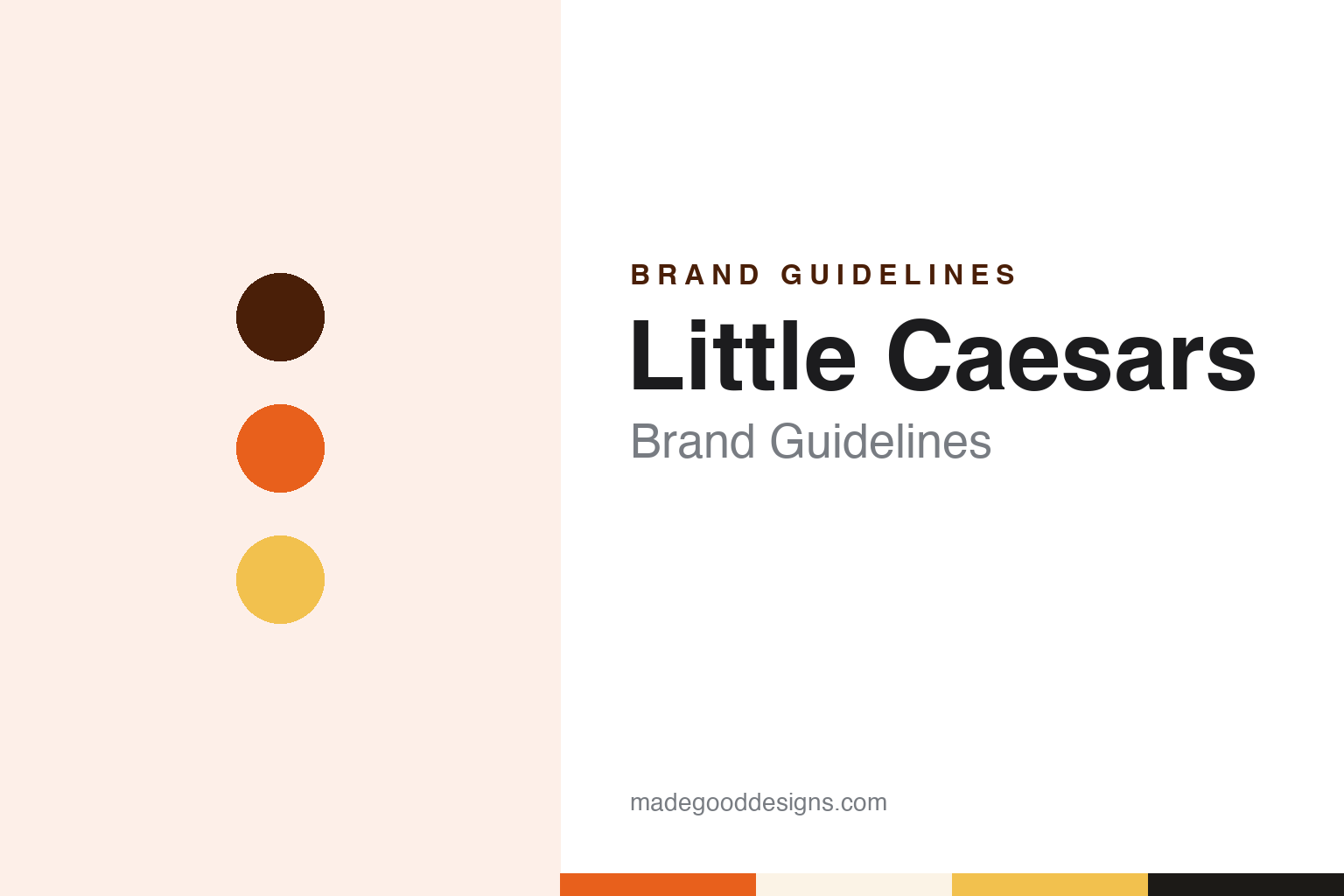 Little Caesars Brand Guidelines: The Garden City Caesar of “Pizza! Pizza!”