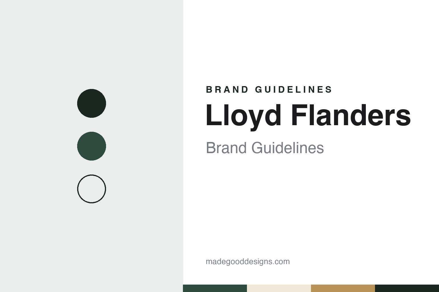 Lloyd Flanders brand guidelines — abstract colour discs and material texture (original homage; not a Lloyd Flanders product or logo)