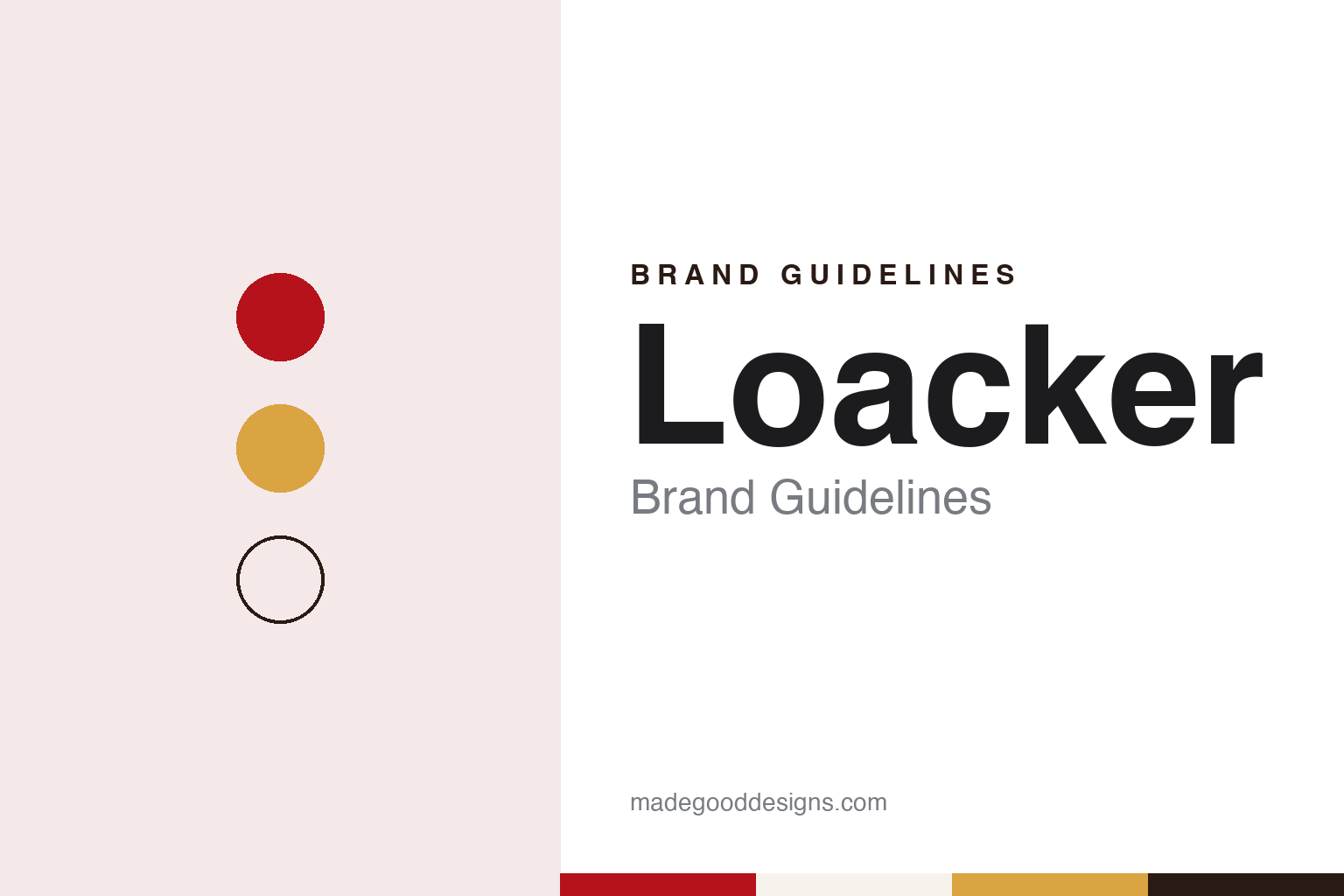 Loacker brand guidelines — abstract colour discs and material texture (original homage; not a Loacker product or logo)