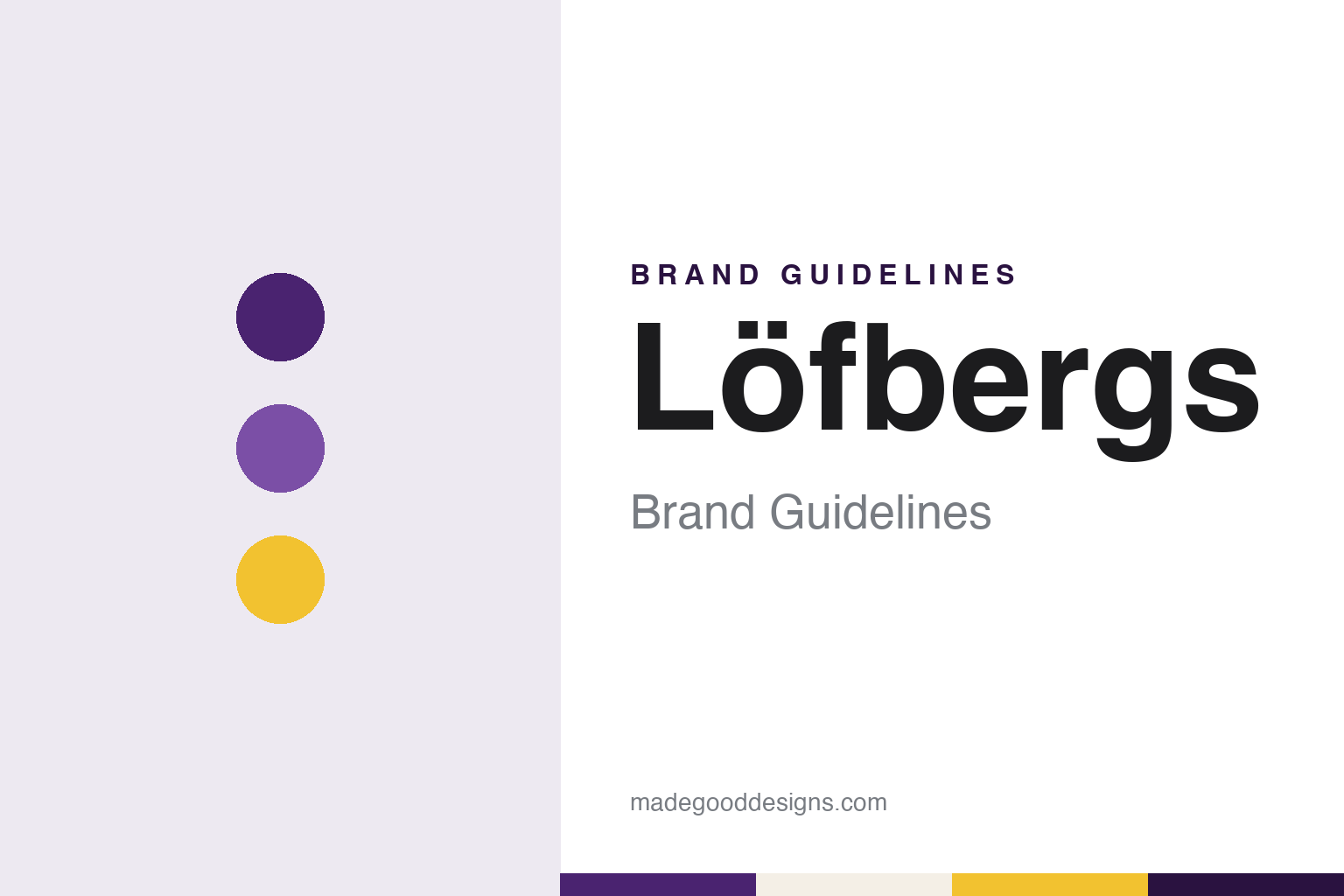 Löfbergs brand guidelines — abstract colour discs and material texture (original homage; not a Löfbergs product or logo)