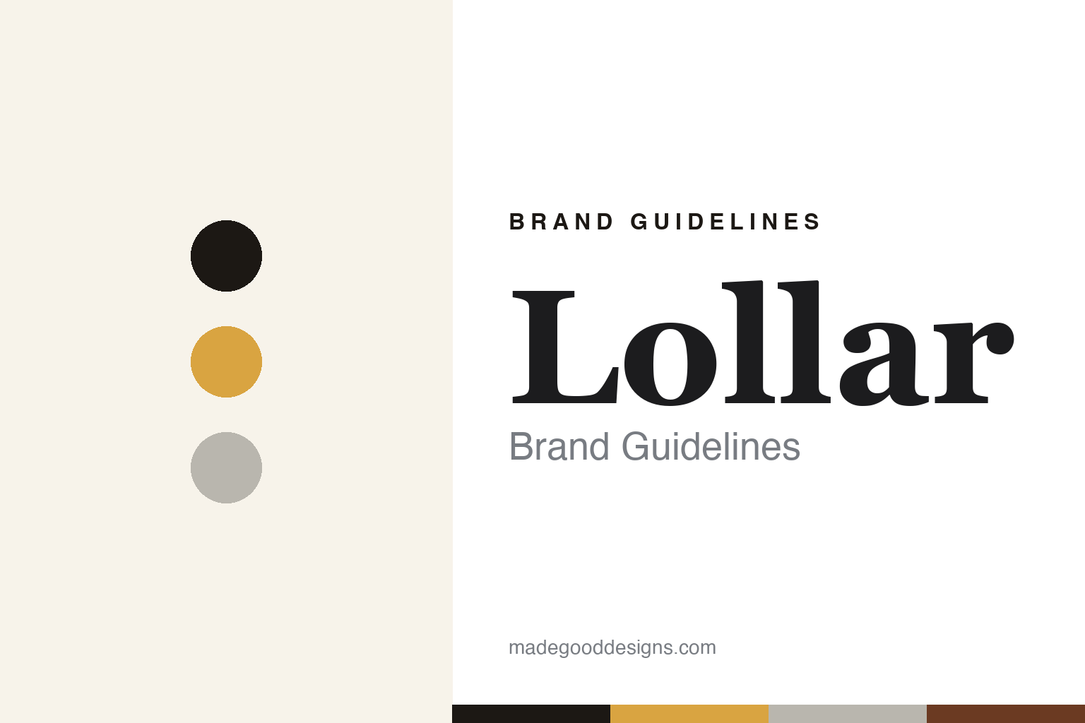 Lollar brand guidelines — abstract colour discs and material texture (original homage; not a Lollar product or logo)