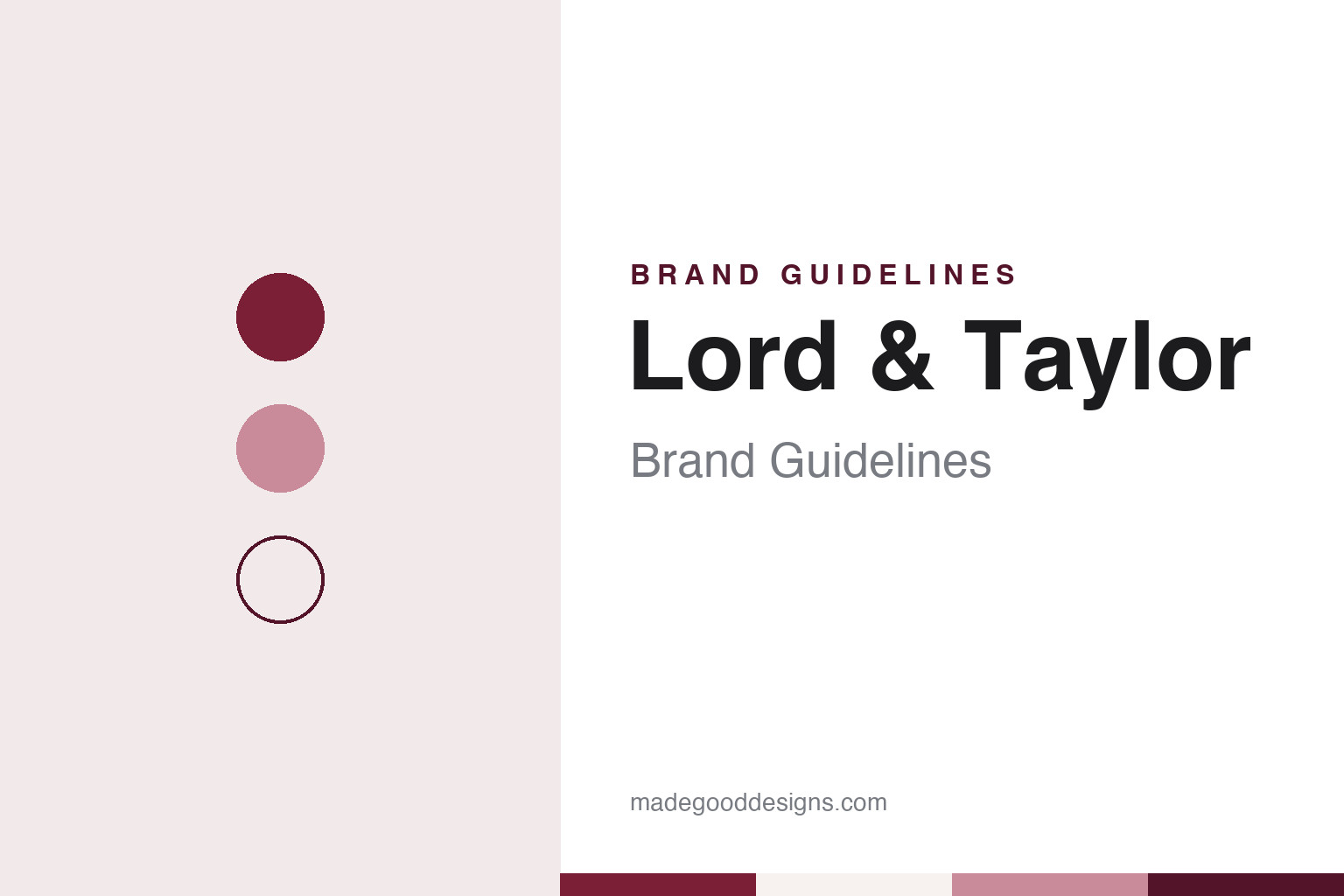 Lord & Taylor Brand Guidelines: An 1826 Store, a 1914 Fifth Avenue Landmark & an Online Name