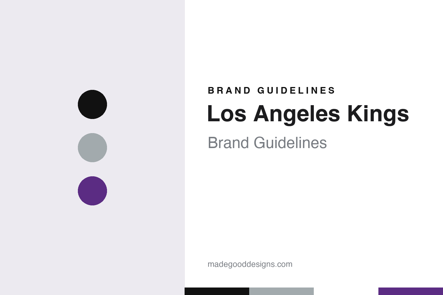 Los Angeles Kings Brand Guidelines: Forum Blue and Gold, Silver and Black & a 1988 Crest Revived
