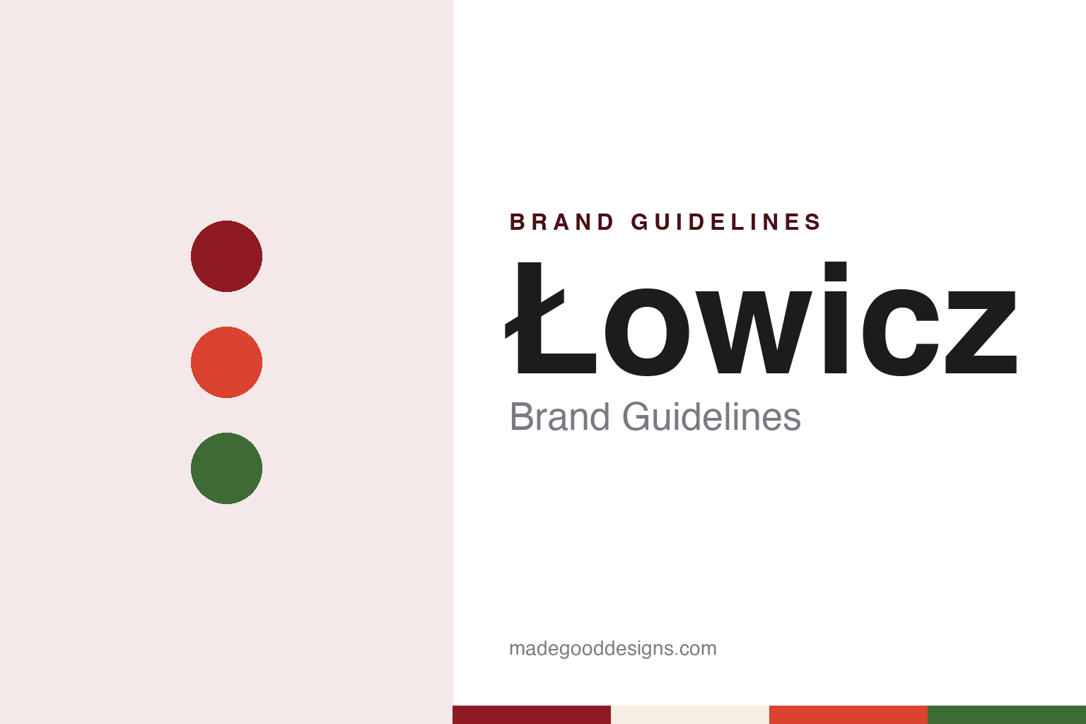 Łowicz brand guidelines — abstract colour discs and material texture (original homage; not a Łowicz product or logo)