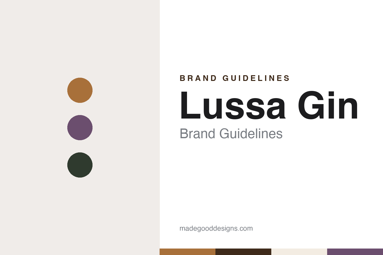 Lussa Gin brand guidelines — abstract colour discs and material texture (original homage; not a Lussa Gin product or logo)