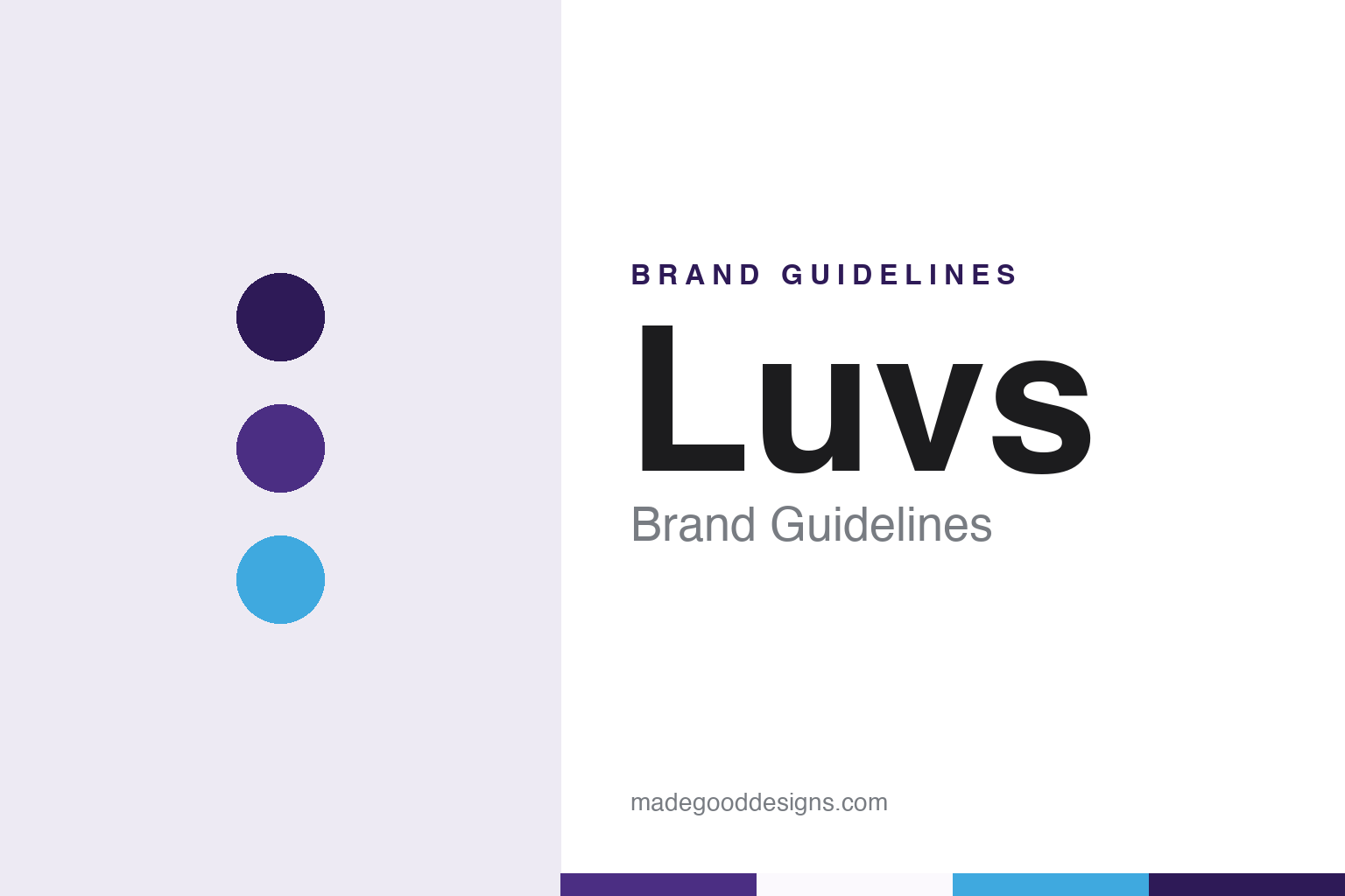 Luvs brand guidelines — abstract colour discs and material texture (original homage; not a Luvs product or logo)