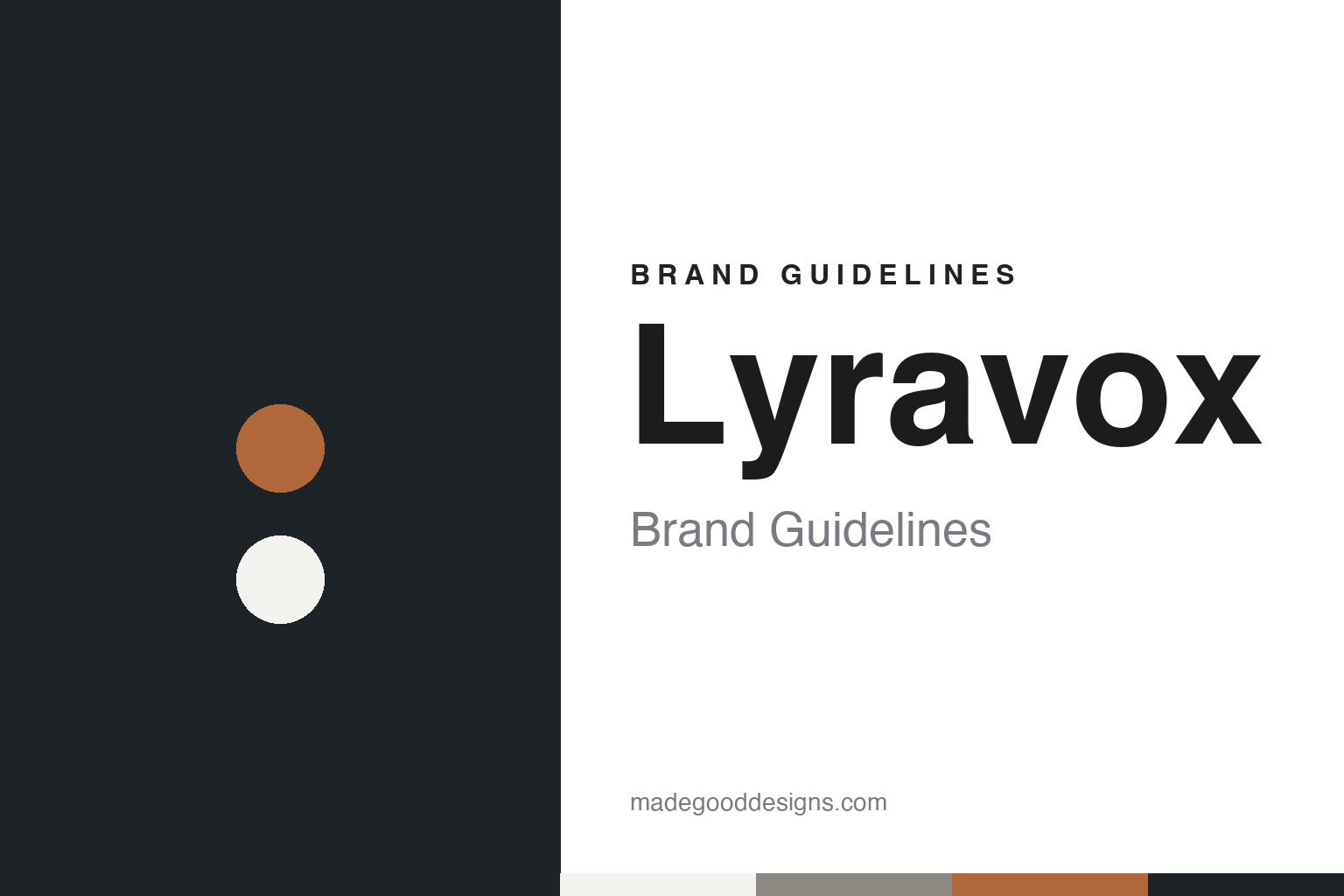 Lyravox brand guidelines — abstract colour discs and material texture (original homage; not a Lyravox product or logo)