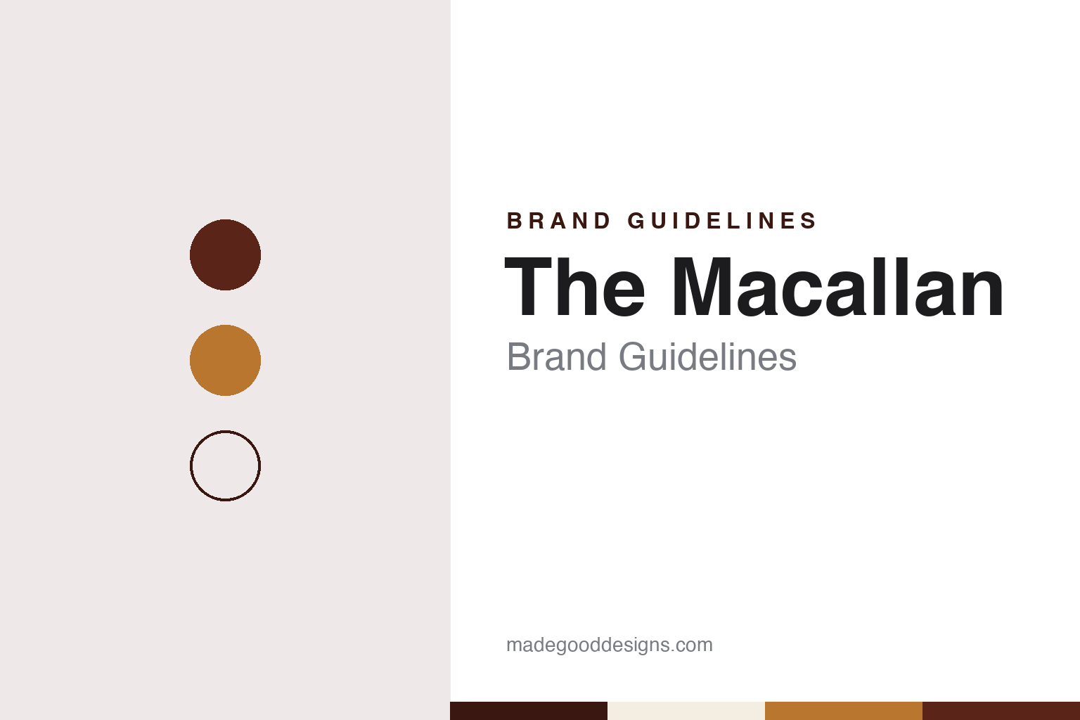 The Macallan Brand Guidelines: The Speyside Single Malt From Easter Elchies, Since 1824