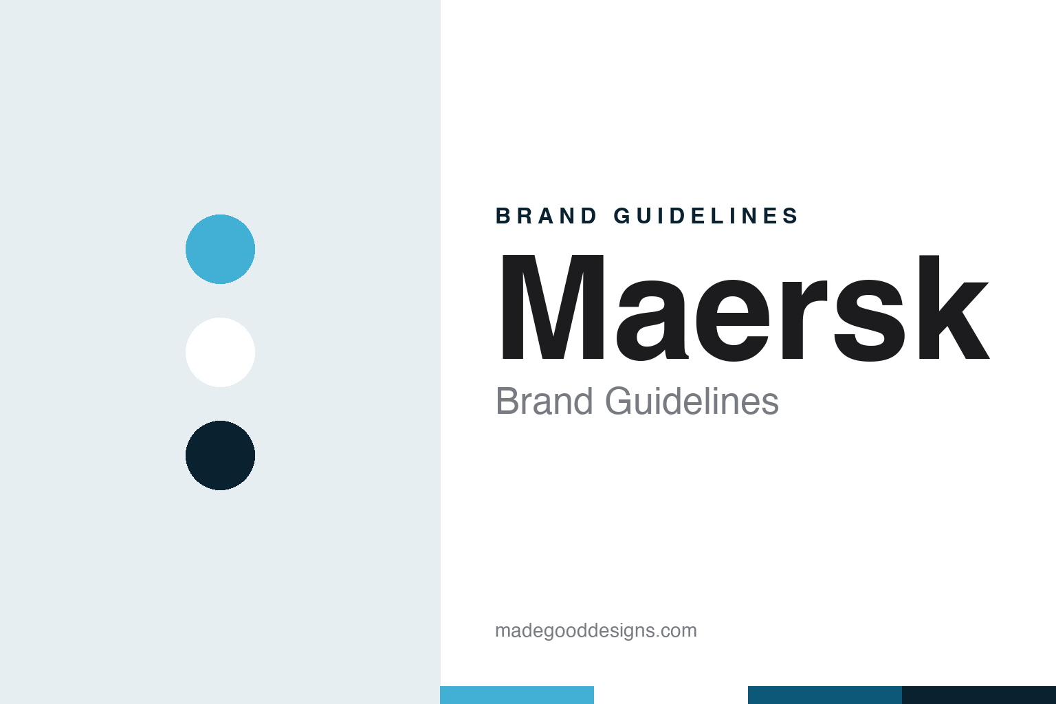 Maersk brand guidelines — abstract colour discs and material texture (original homage; not a Maersk product or logo)