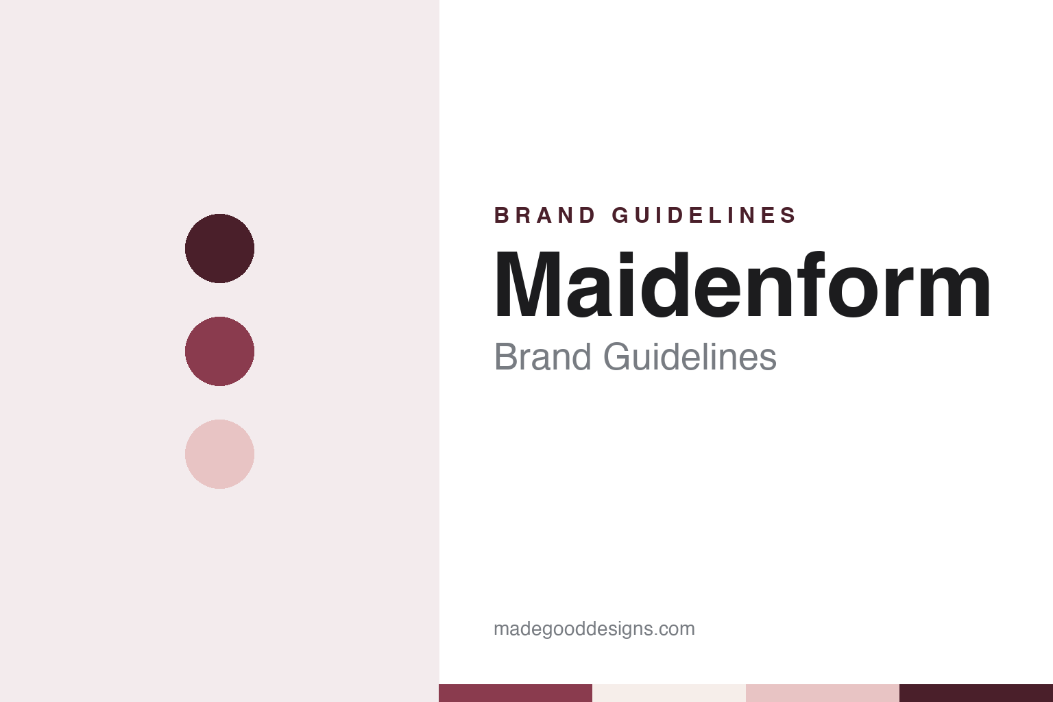 Maidenform brand guidelines — abstract colour discs and material texture (original homage; not a Maidenform product or logo)