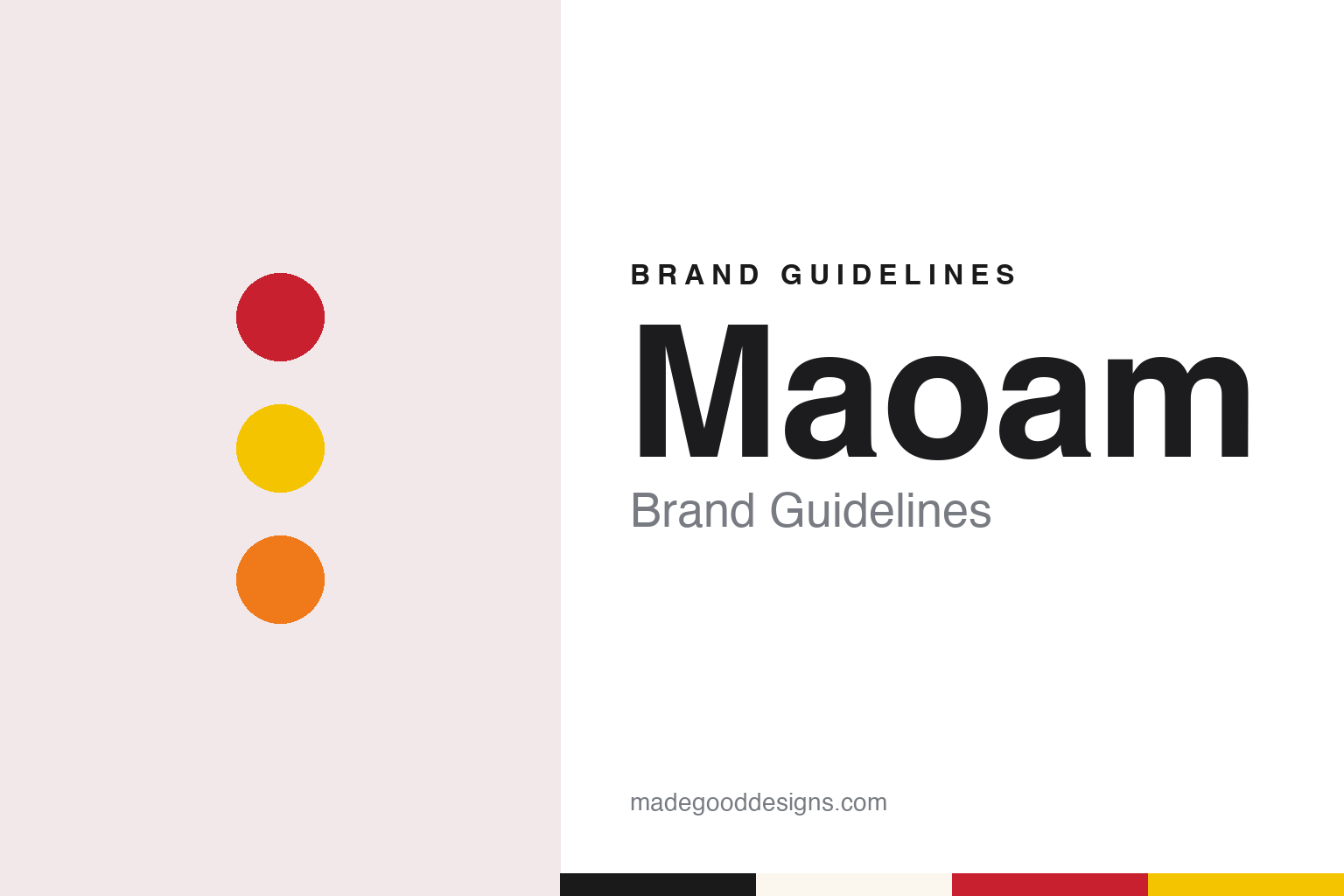 Maoam brand guidelines — abstract colour discs and material texture (original homage; not a Maoam product or logo)