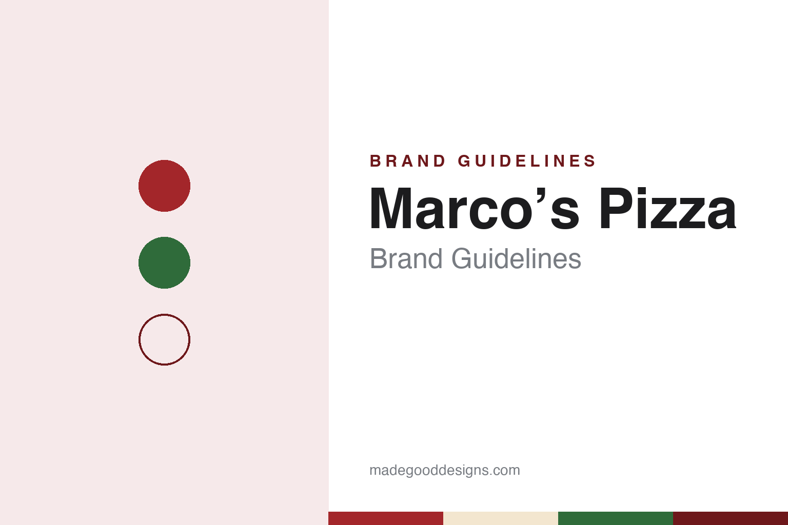 Marco’s Pizza Brand Guidelines: Pat Giammarco’s 1978 Pizzeria From Oregon, Ohio