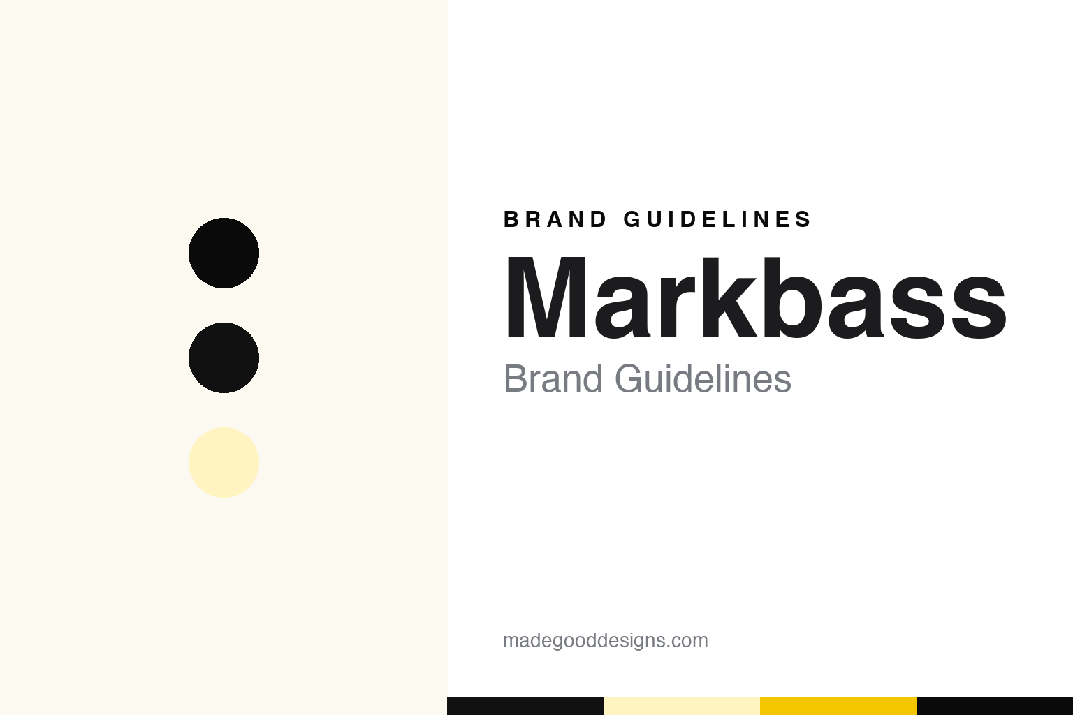 Markbass brand guidelines — abstract colour discs and material texture (original homage; not a Markbass product or logo)