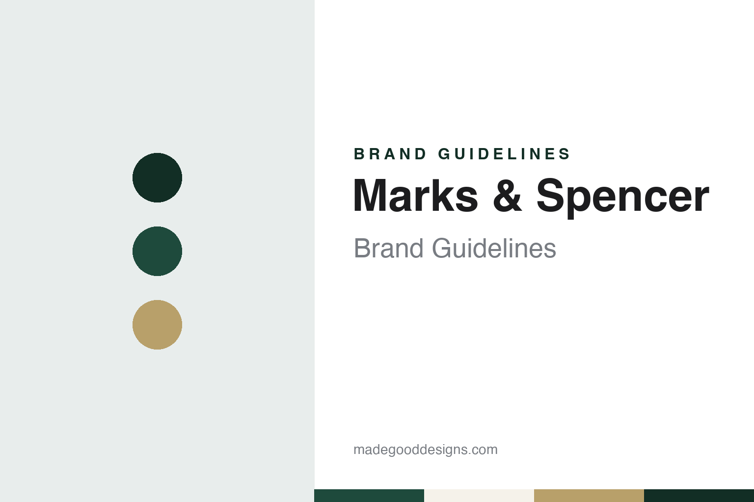 Marks & Spencer brand guidelines — abstract colour discs and material texture (original homage; not a Marks & Spencer product or logo)