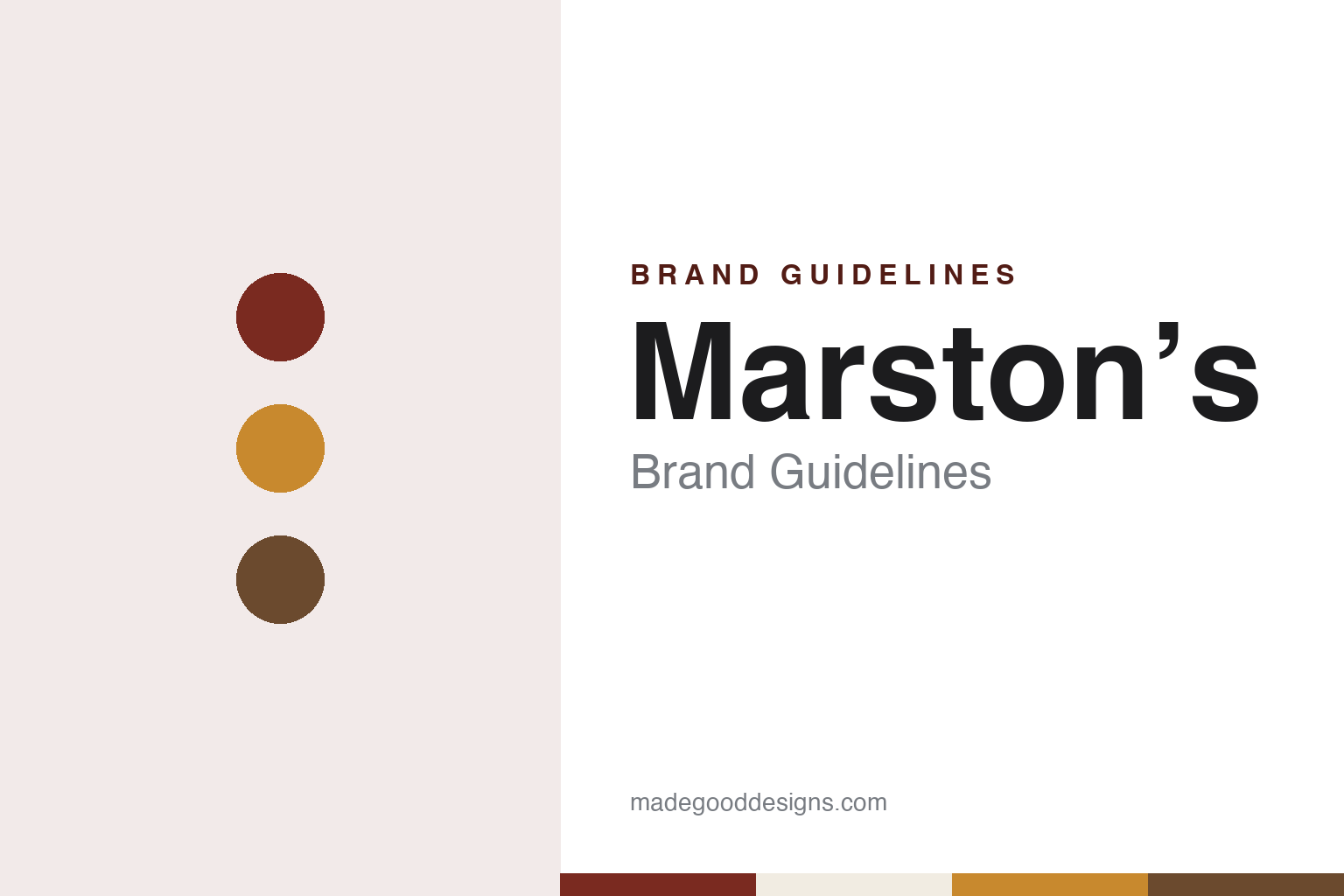 Marston’s brand guidelines — abstract colour discs and material texture (original homage; not a Marston’s product or logo)