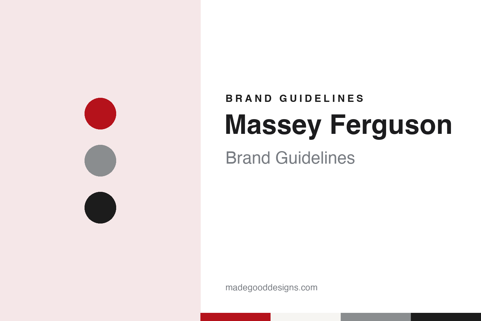 Massey Ferguson Brand Guidelines: The Triple Triangle, Toronto to Beauvais