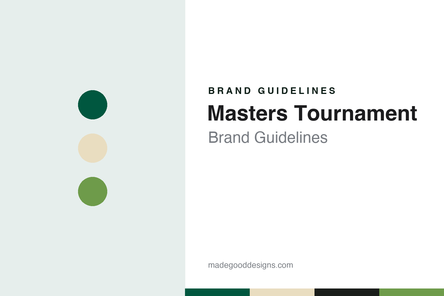 Masters Tournament Brand Guidelines: Augusta National, the Map-and-Flag Mark and the Green Jacket