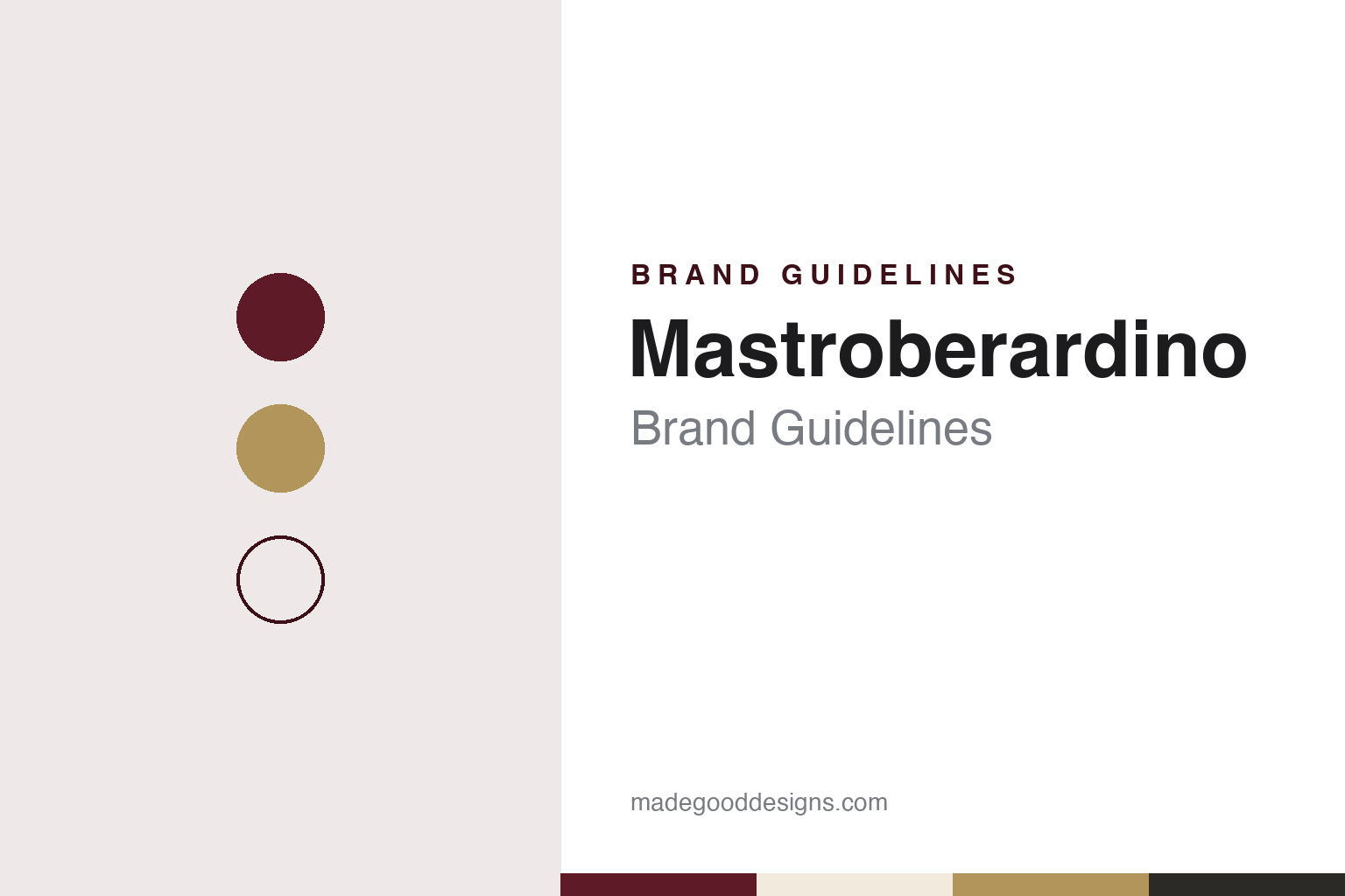 Mastroberardino Brand Guidelines: The Atripalda Family Winery Behind Taurasi, Registered in 1878
