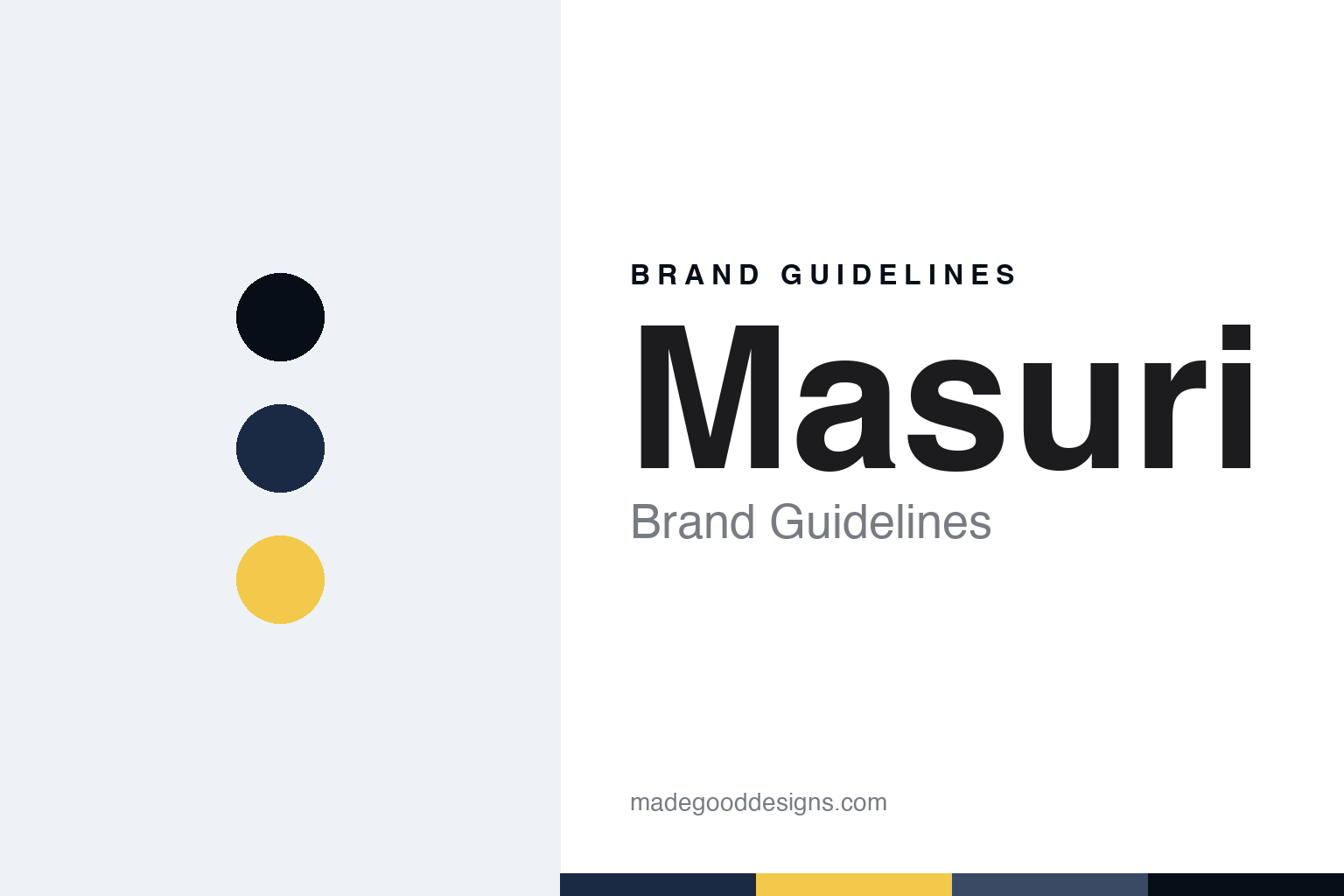 Masuri Brand Guidelines: A Steel Grille, and a Standard