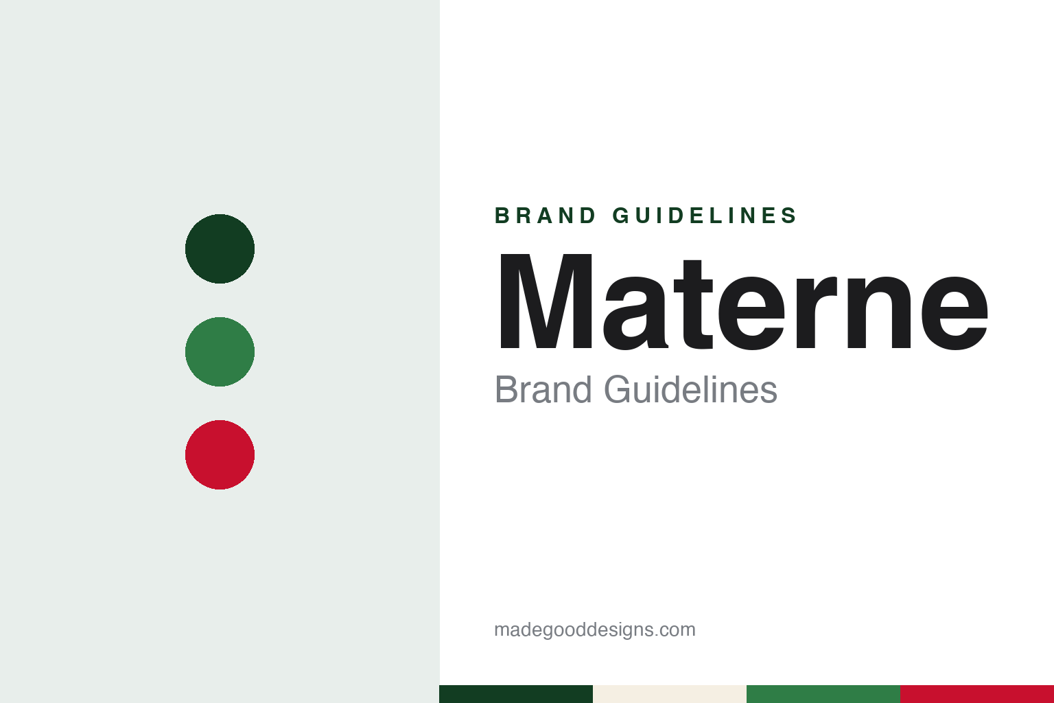 Materne brand guidelines — abstract colour discs and material texture (original homage; not a Materne product or logo)