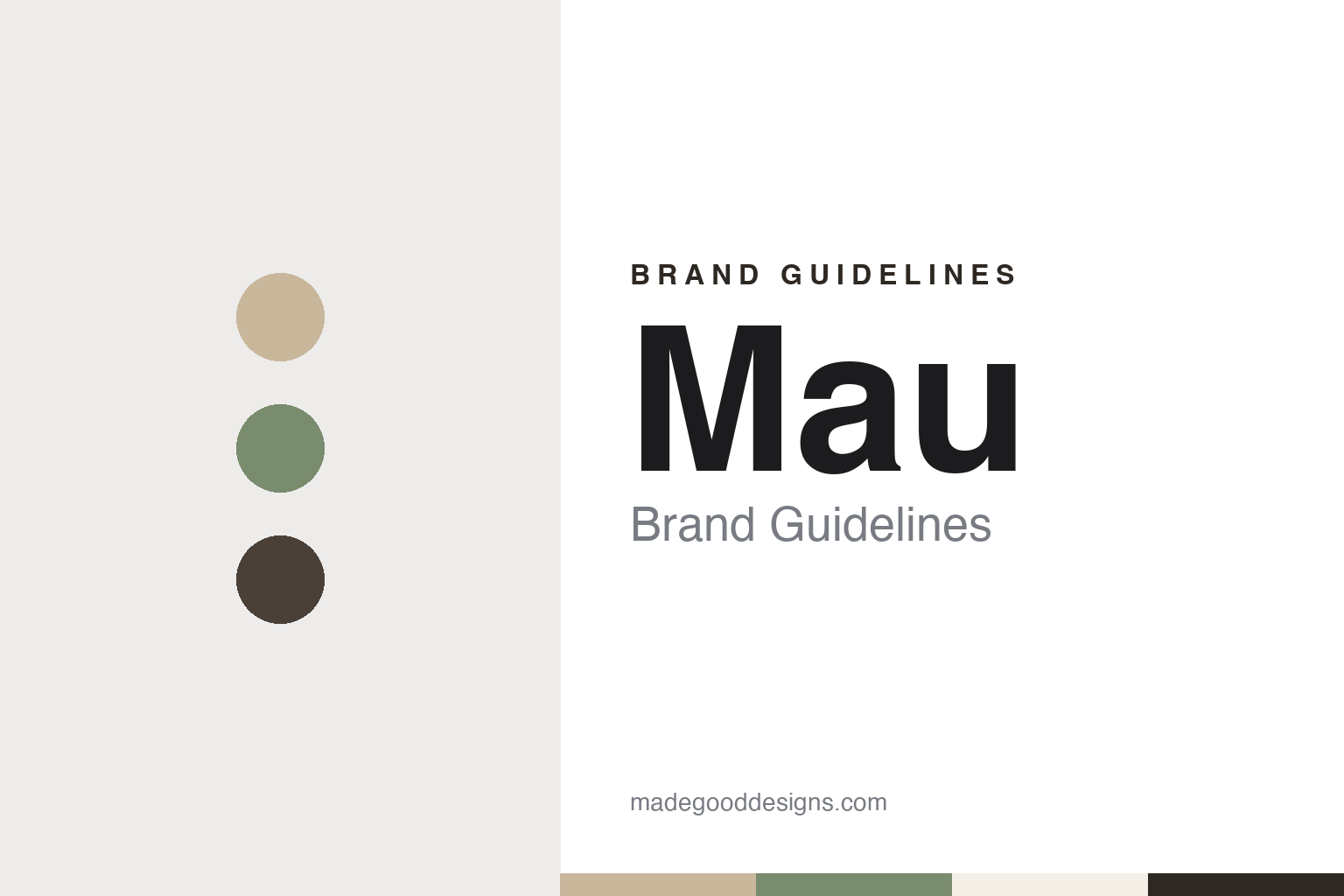 Mau brand guidelines — abstract colour discs and material texture (original homage; not a Mau product or logo)