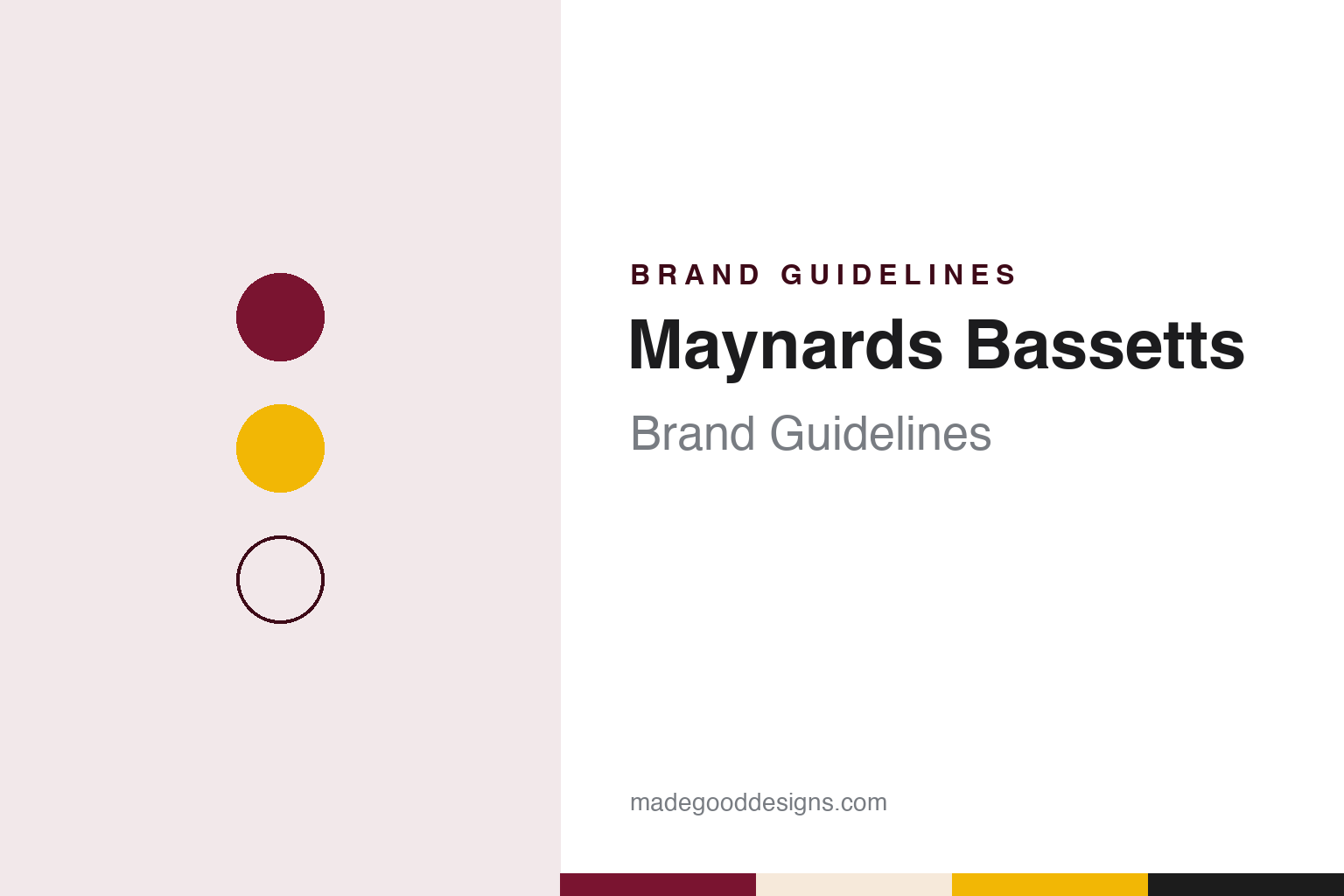 Maynards Bassetts brand guidelines — abstract colour discs and material texture (original homage; not a Maynards Bassetts product or logo)
