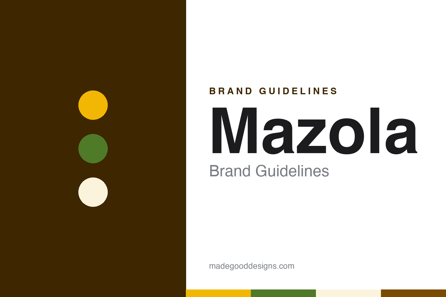 Mazola brand guidelines — abstract colour discs and material texture (original homage; not a Mazola product or logo)