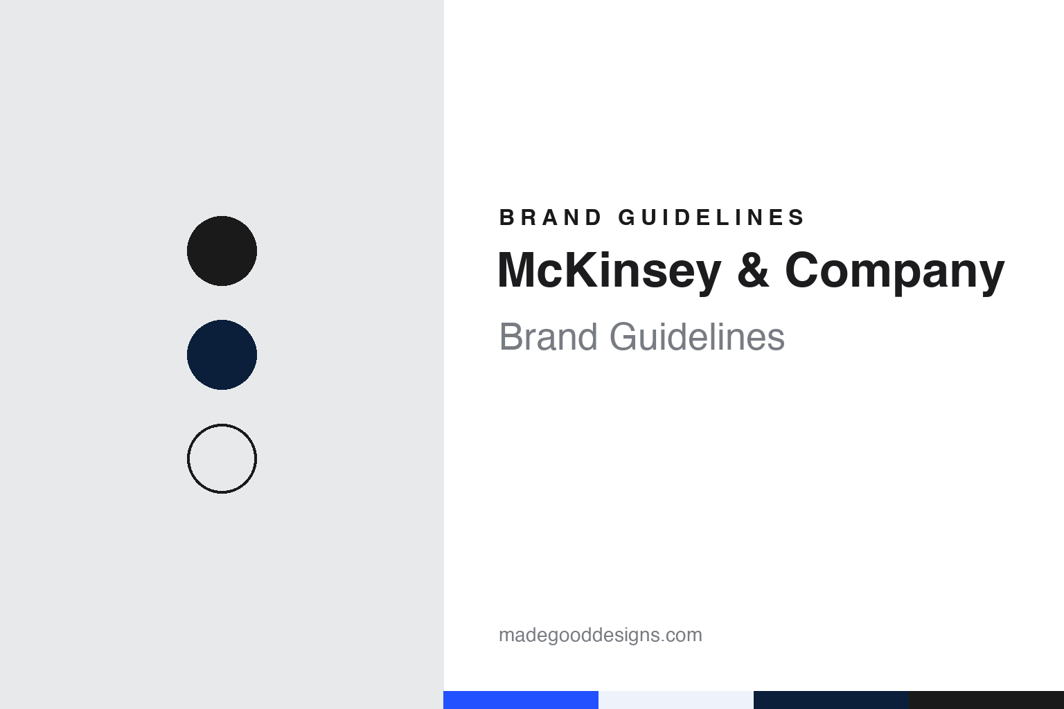 McKinsey & Company Brand Guidelines: A Chicago Surname, a Serif & Bower