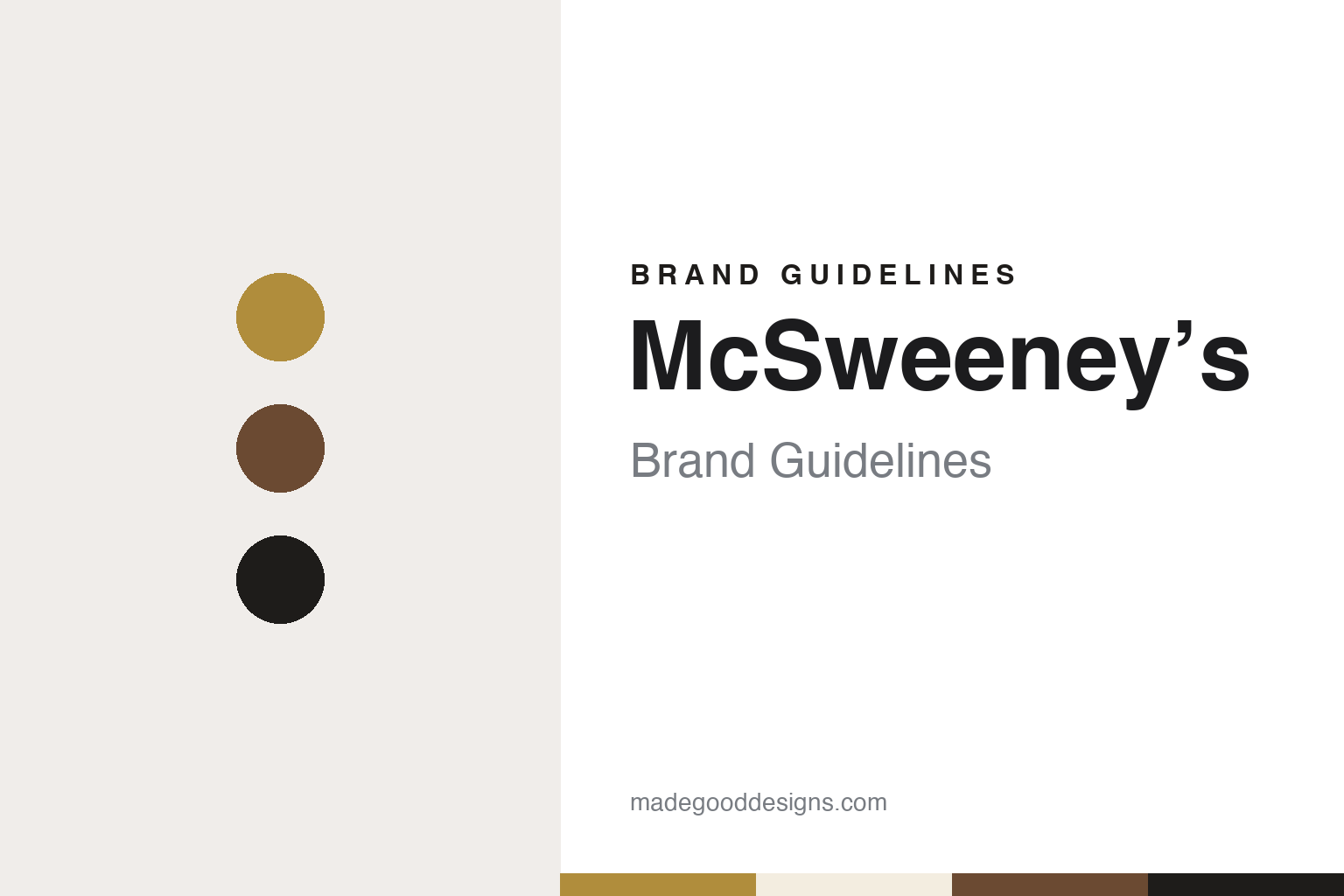 McSweeney’s brand guidelines — abstract colour discs and material texture (original homage; not a McSweeney’s product or logo)