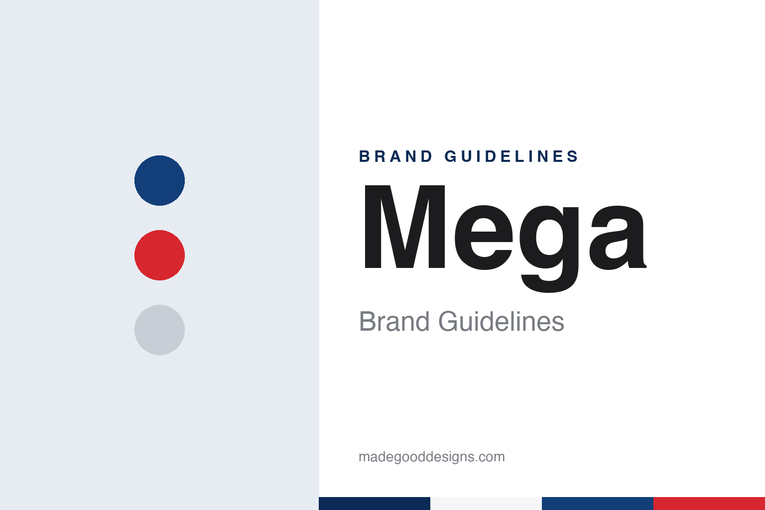 Mega brand guidelines — abstract colour discs and material texture (original homage; not a Mega product or logo)