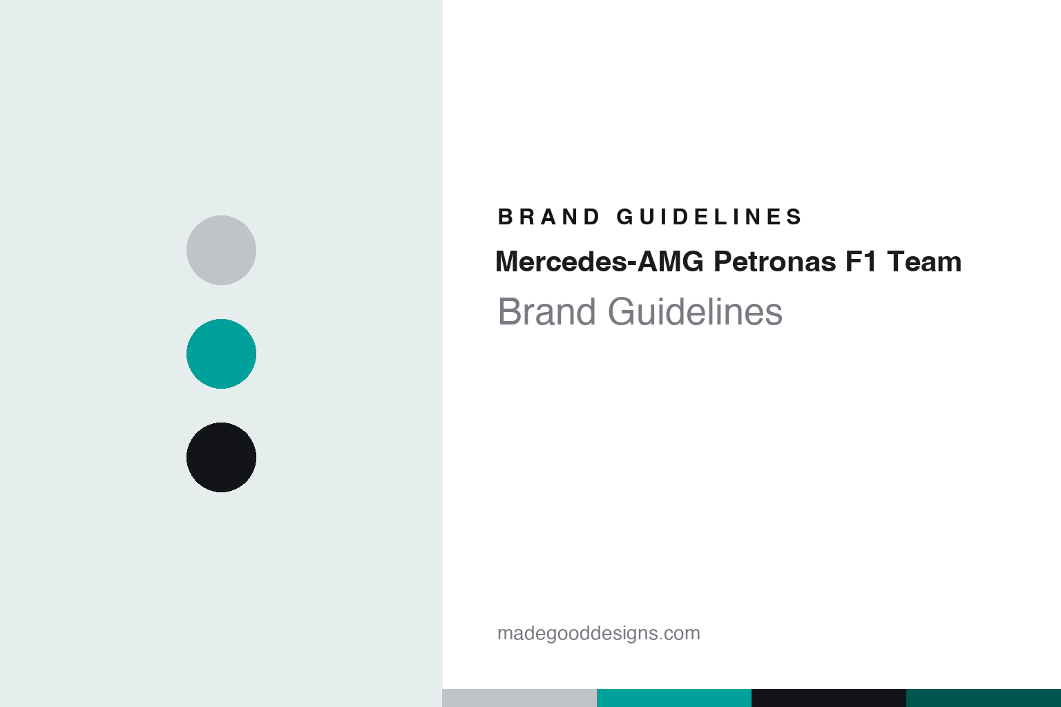 Mercedes-AMG Petronas F1 Team Brand Guidelines: Silver, Teal and Brackley