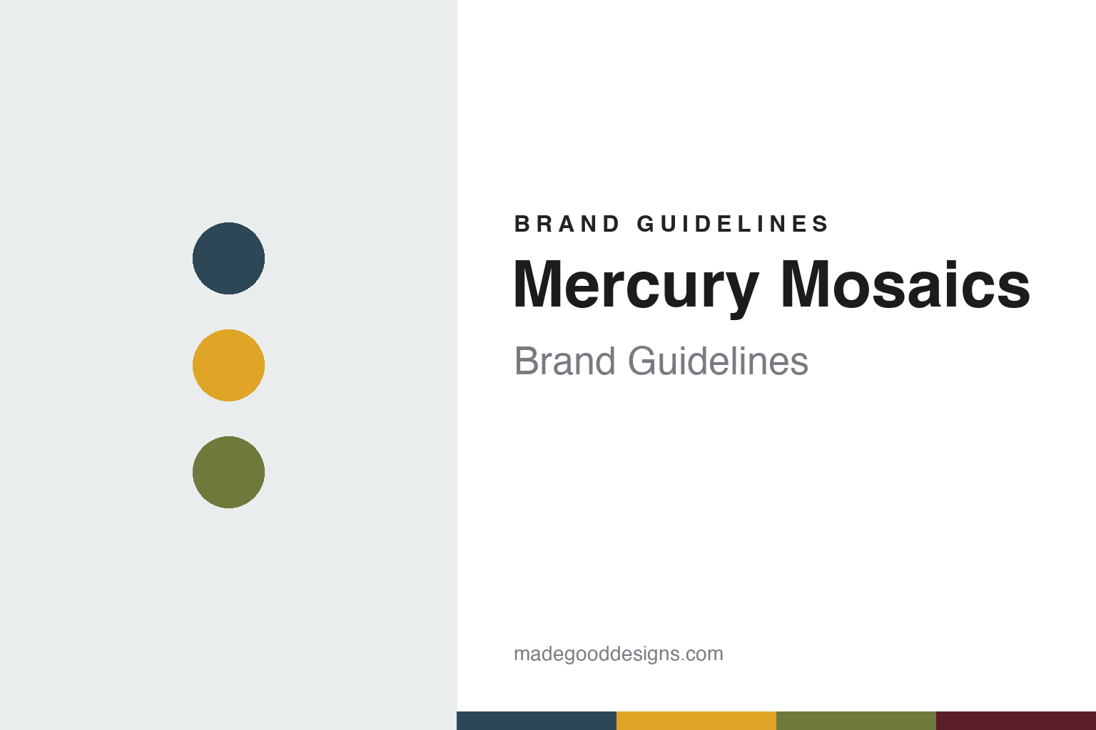Mercury Mosaics Brand Guidelines: Handmade Tile from Northeast Minneapolis