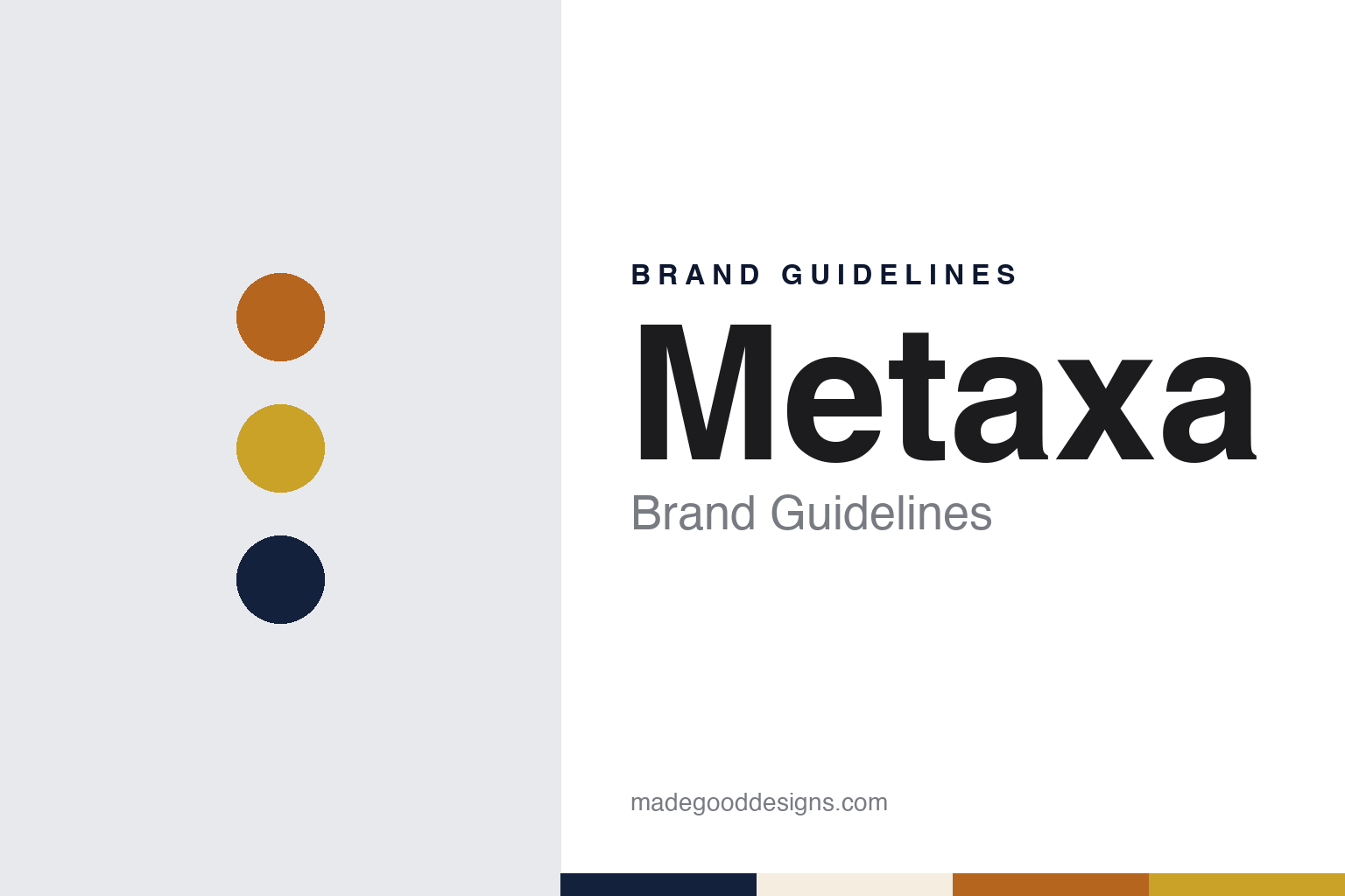 Metaxa Brand Guidelines: The Piraeus Spirit of Muscat Wine, Stars and an Amphora Bottle